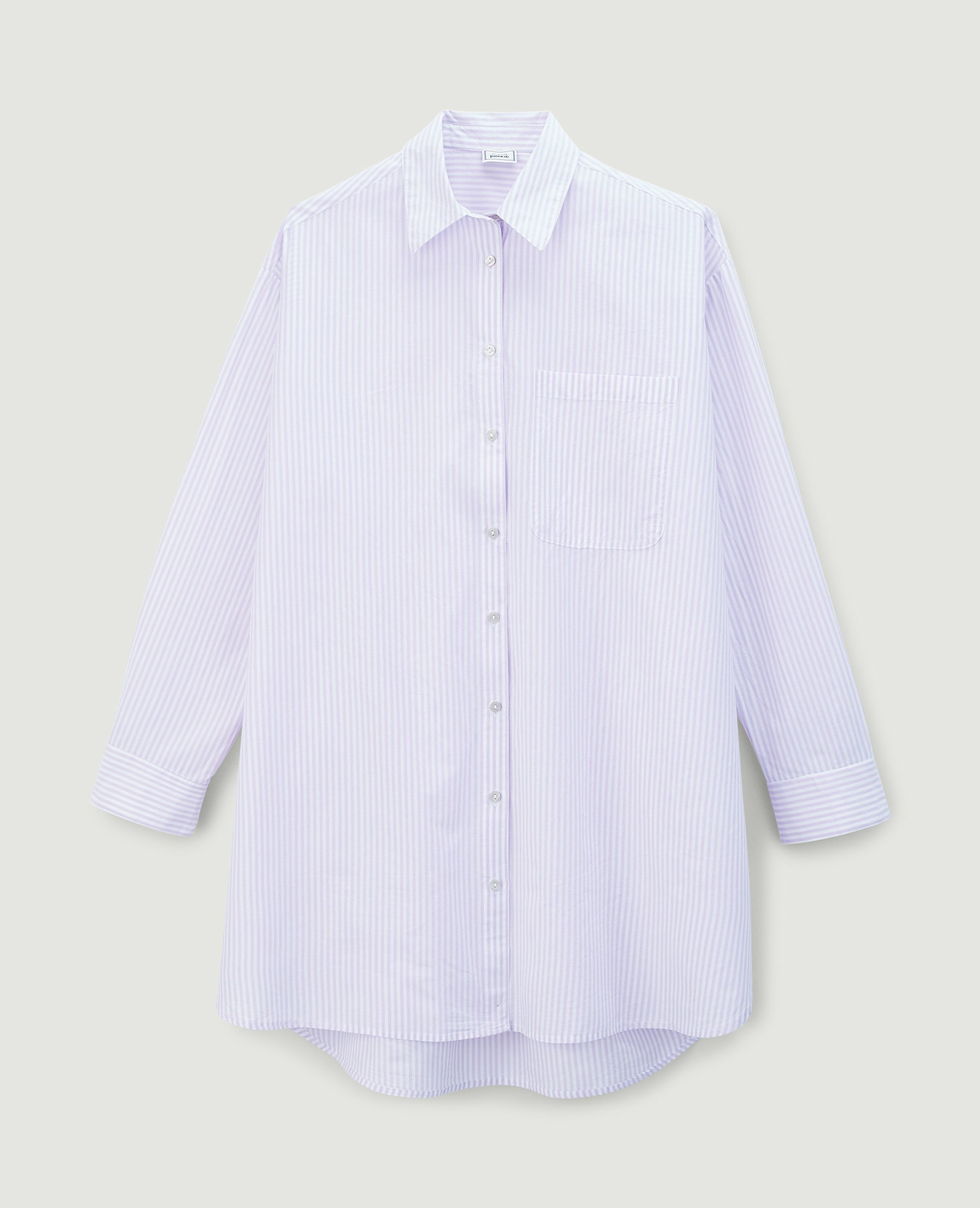 Chemise oversize rayée violet - Pimkie