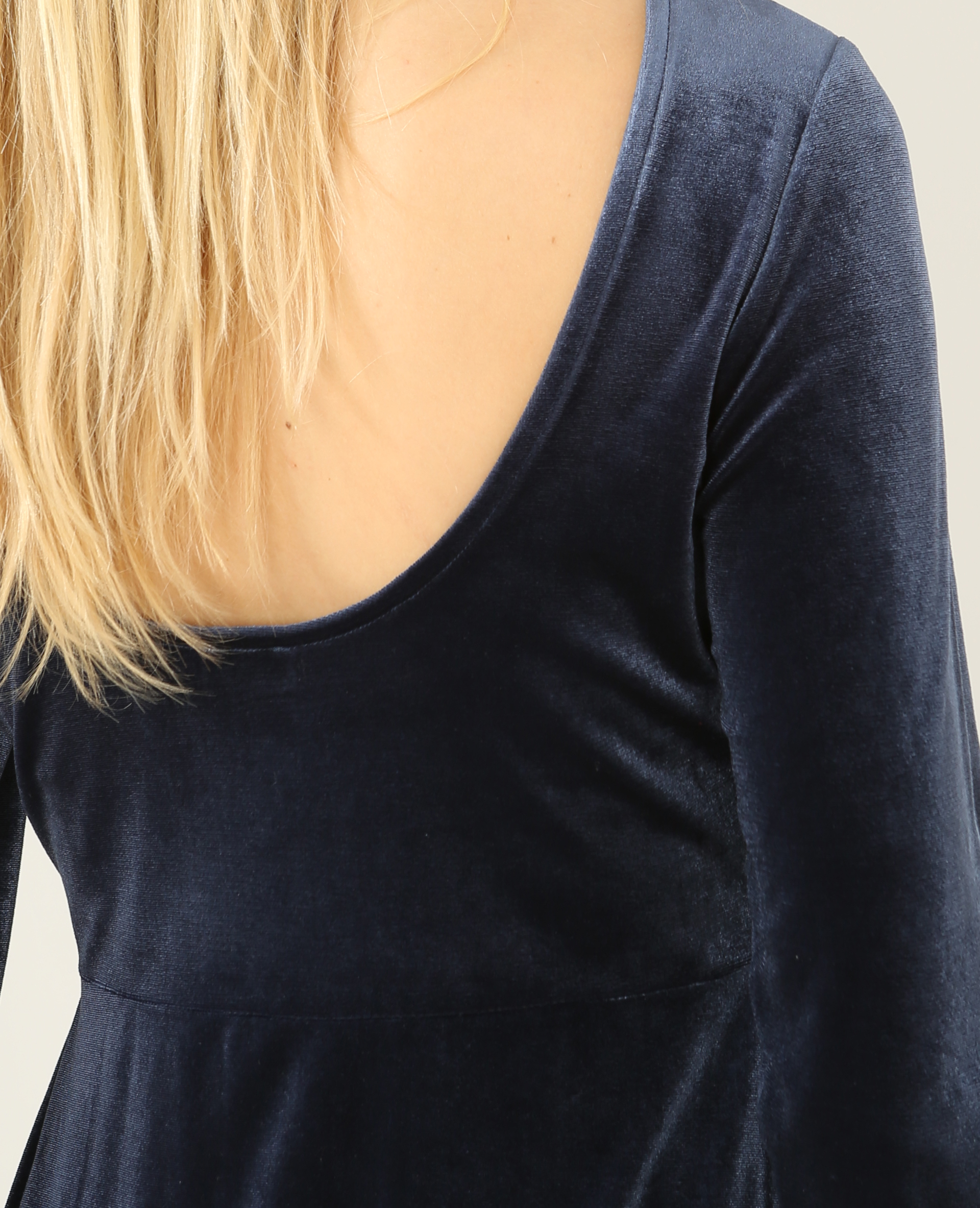 Robe velours bleu marine - Pimkie