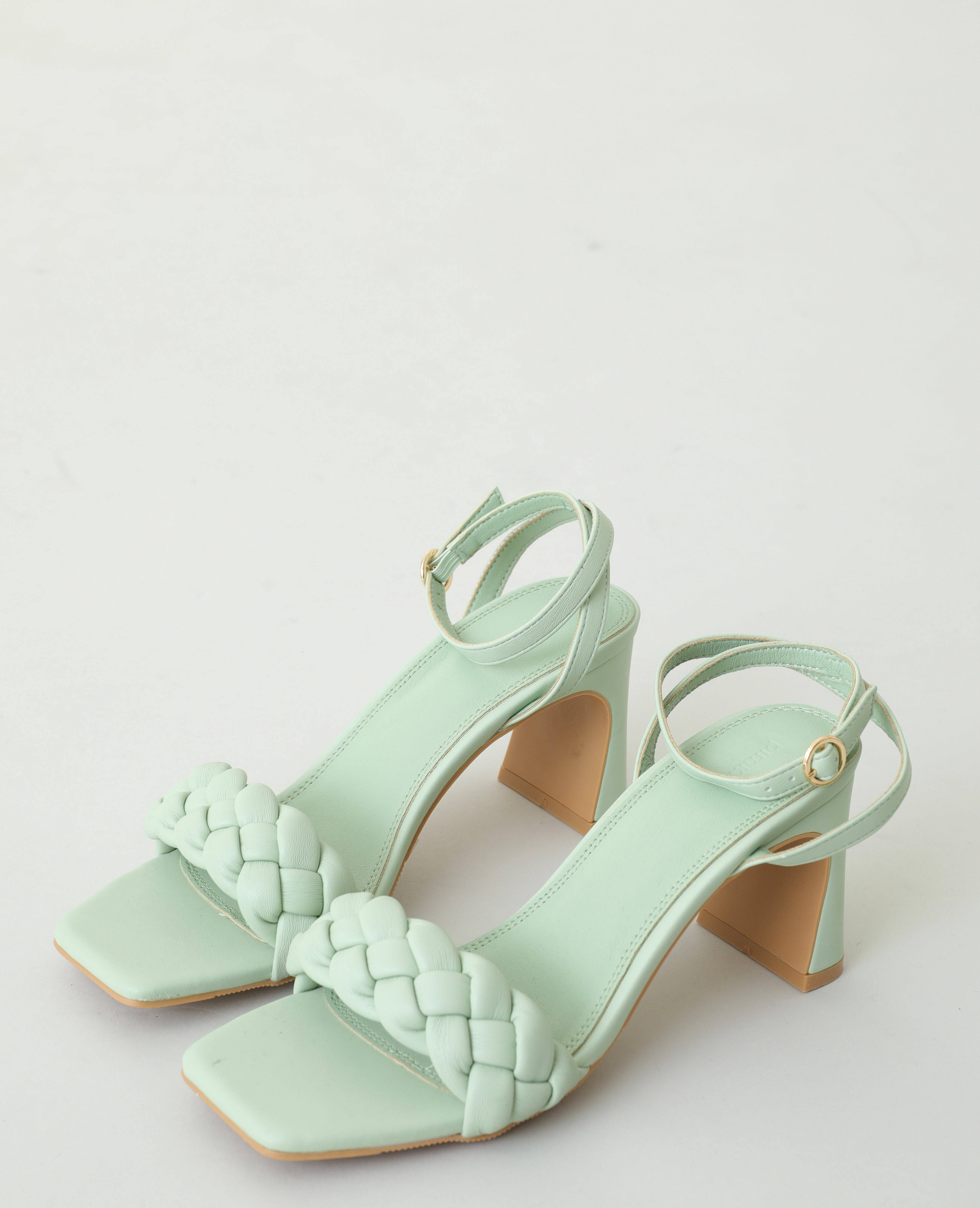 Sandales tressées à talons vert - Pimkie