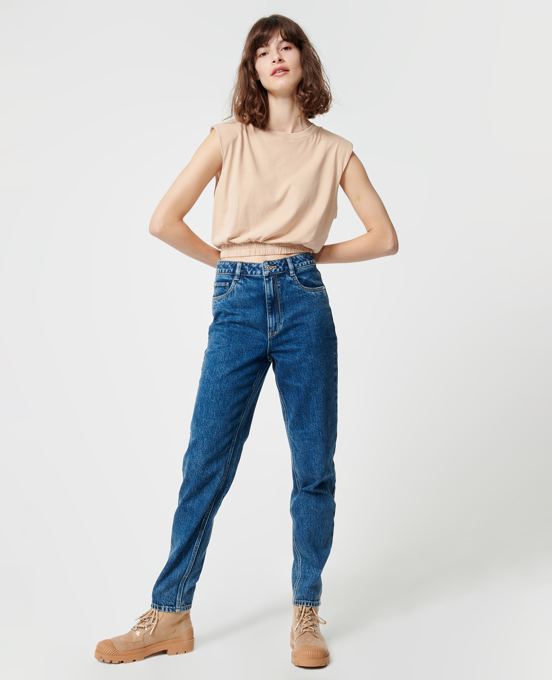 Jean mom taille haute pimkie sales