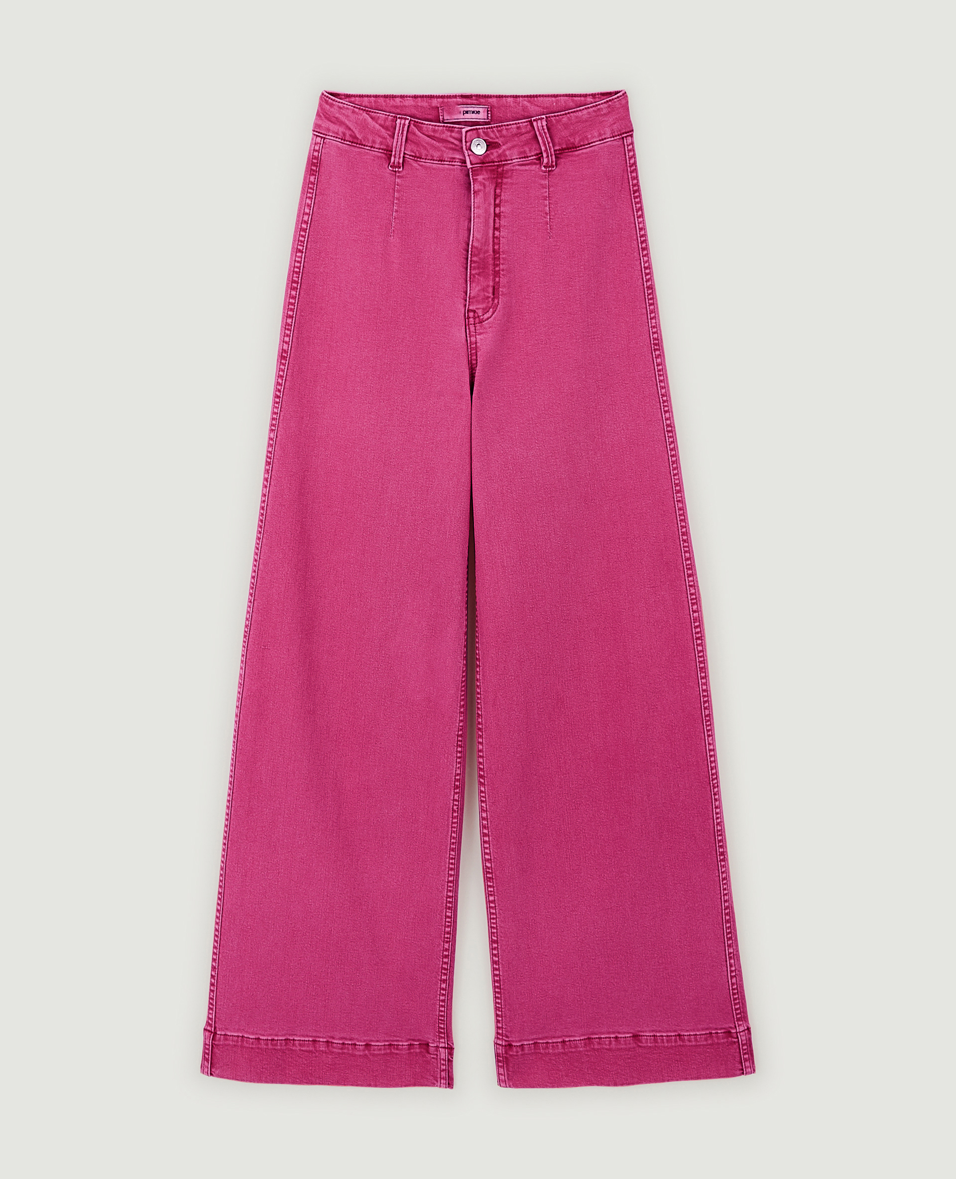 Jean large effet délavé rose - Pimkie