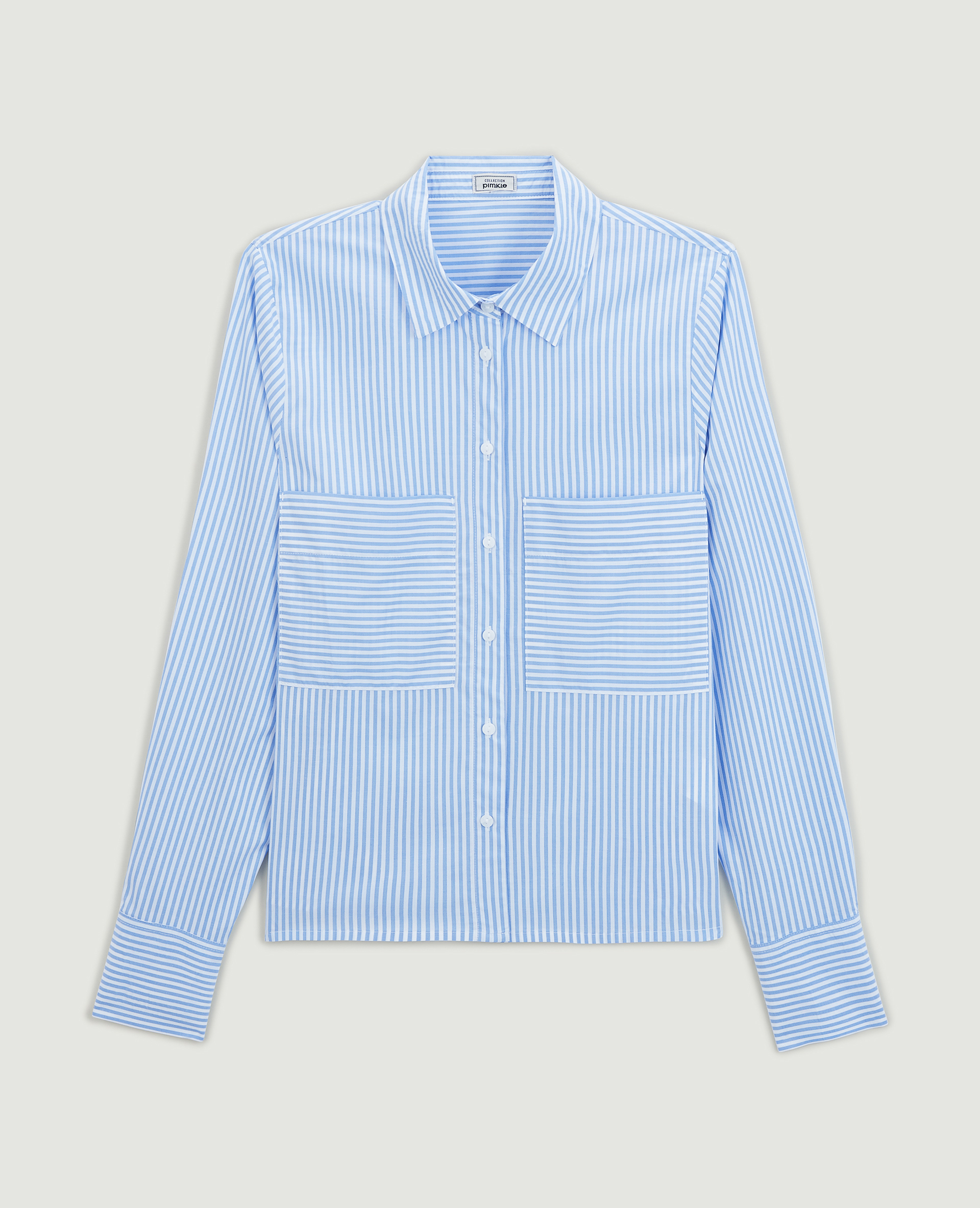 Chemise manches longues bleu - Pimkie
