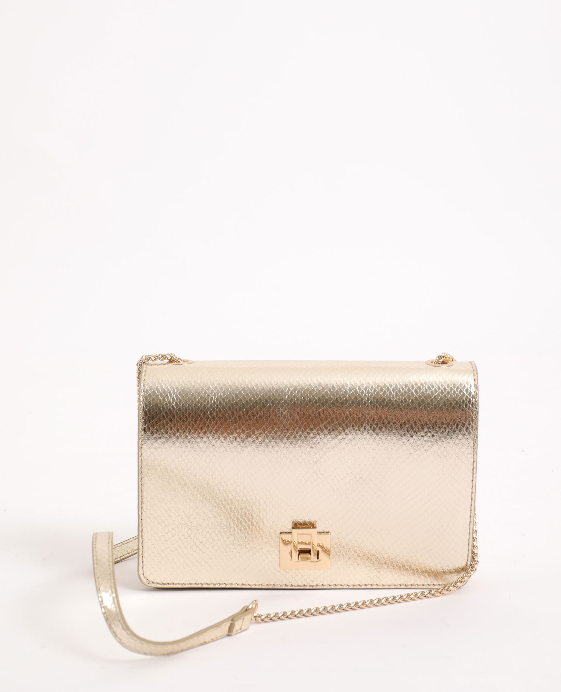 Sac bandoulière doré discount