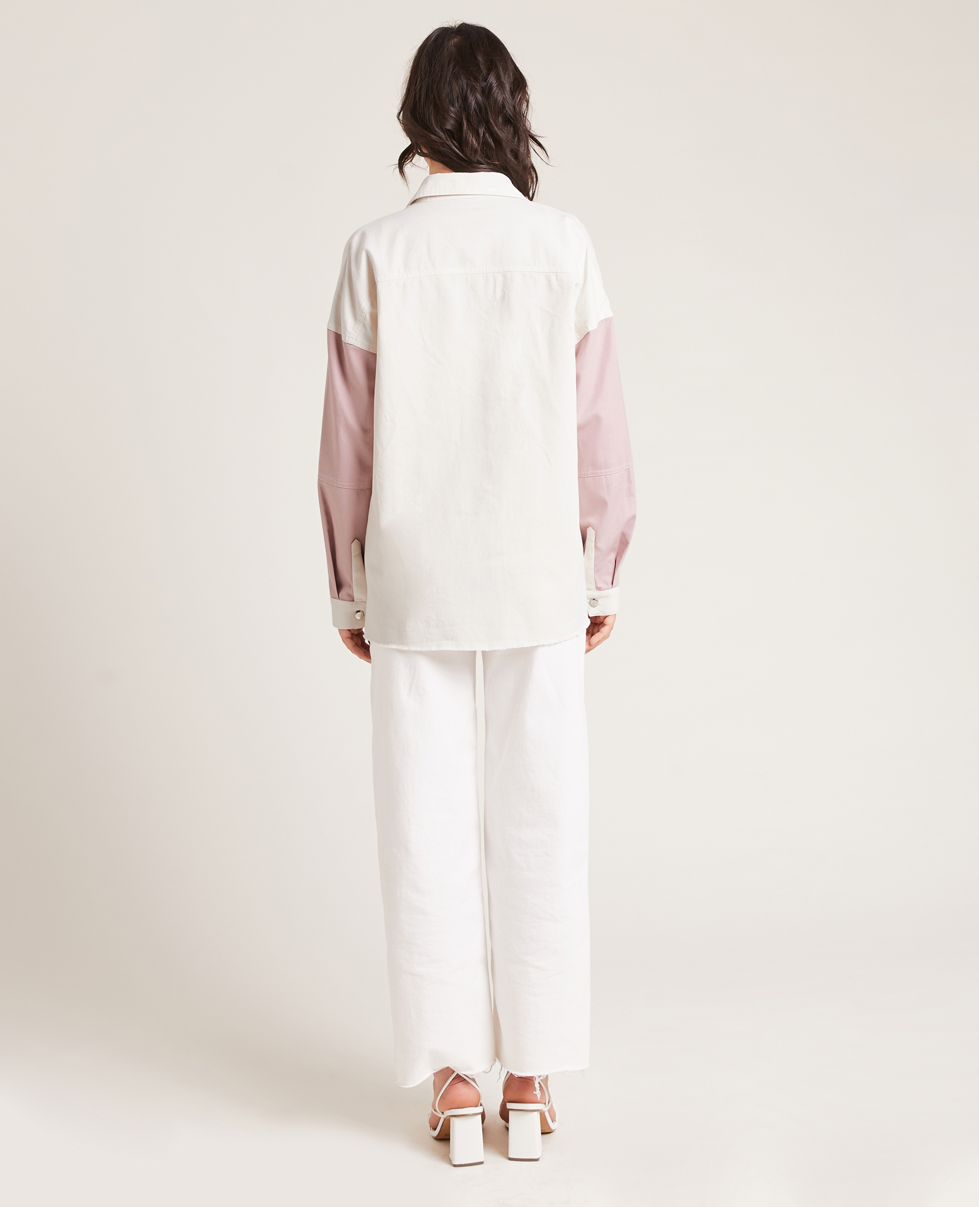 Chemise longue bicolore rose - Pimkie