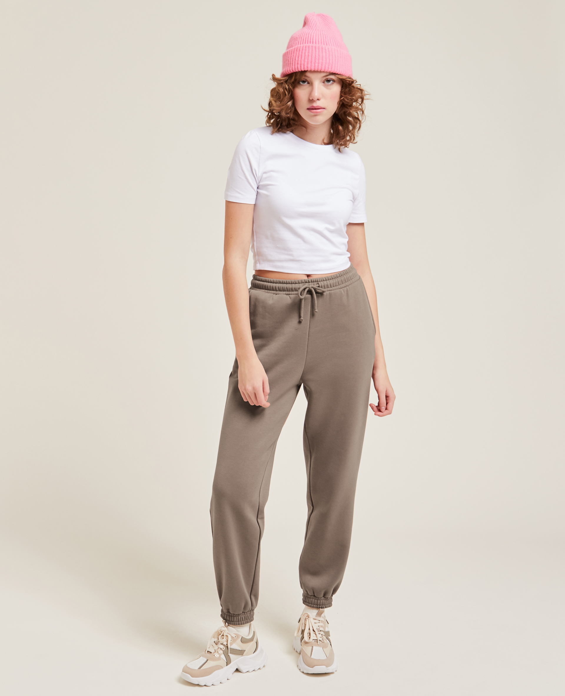 Pantalon de jogging en molleton marron - Pimkie