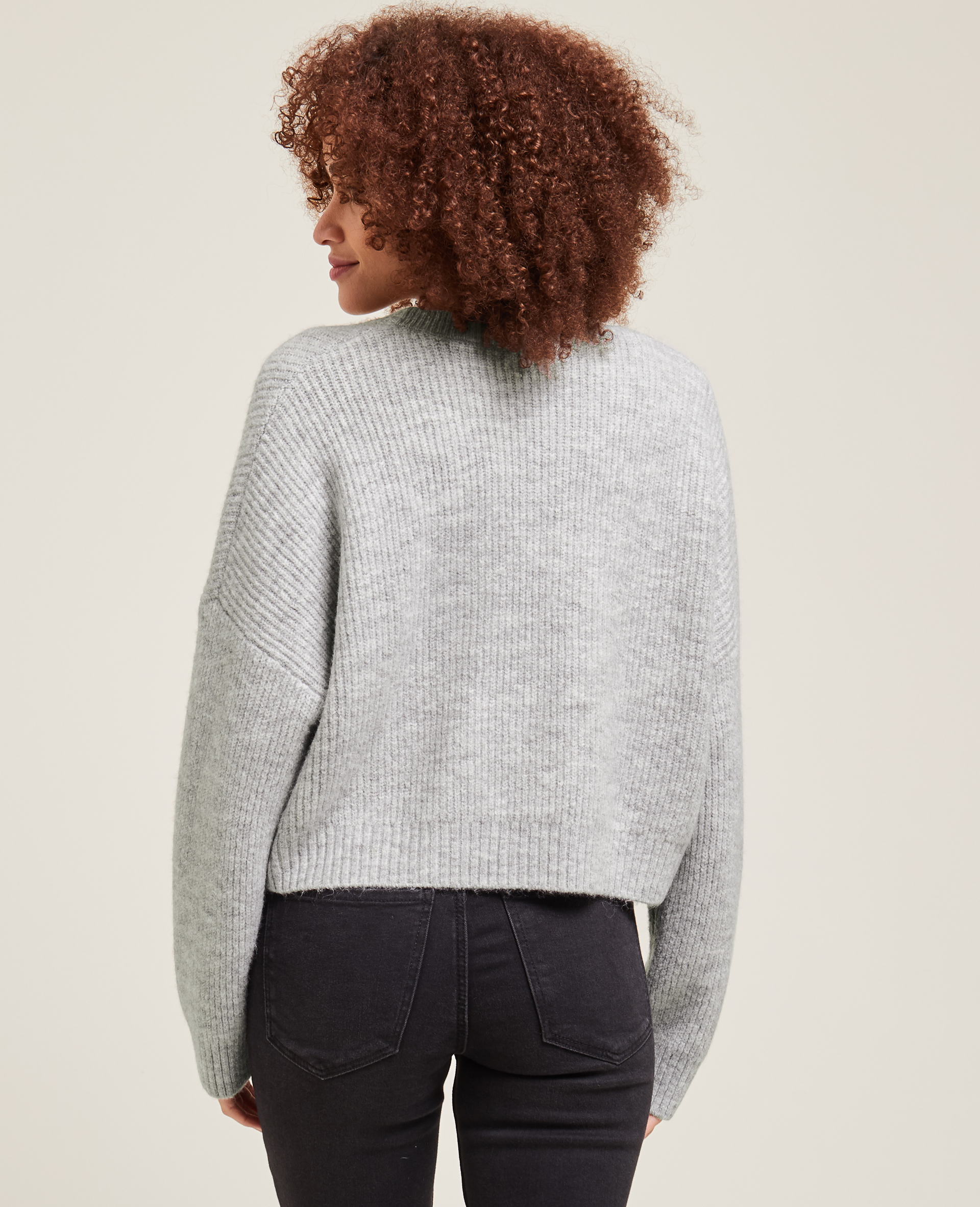 Gilet court en maille gris clair - Pimkie