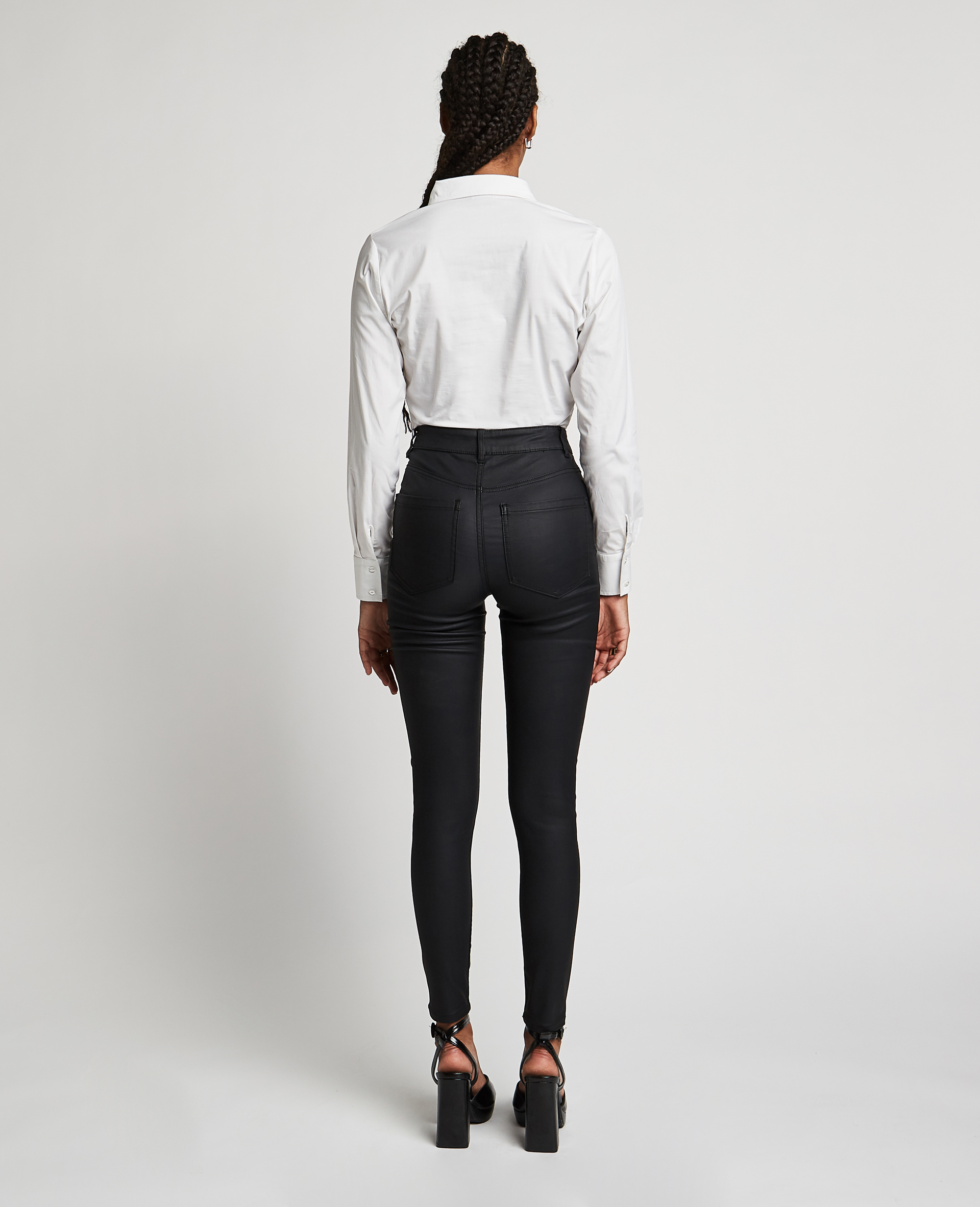 Jean skinny enduit noir - Pimkie