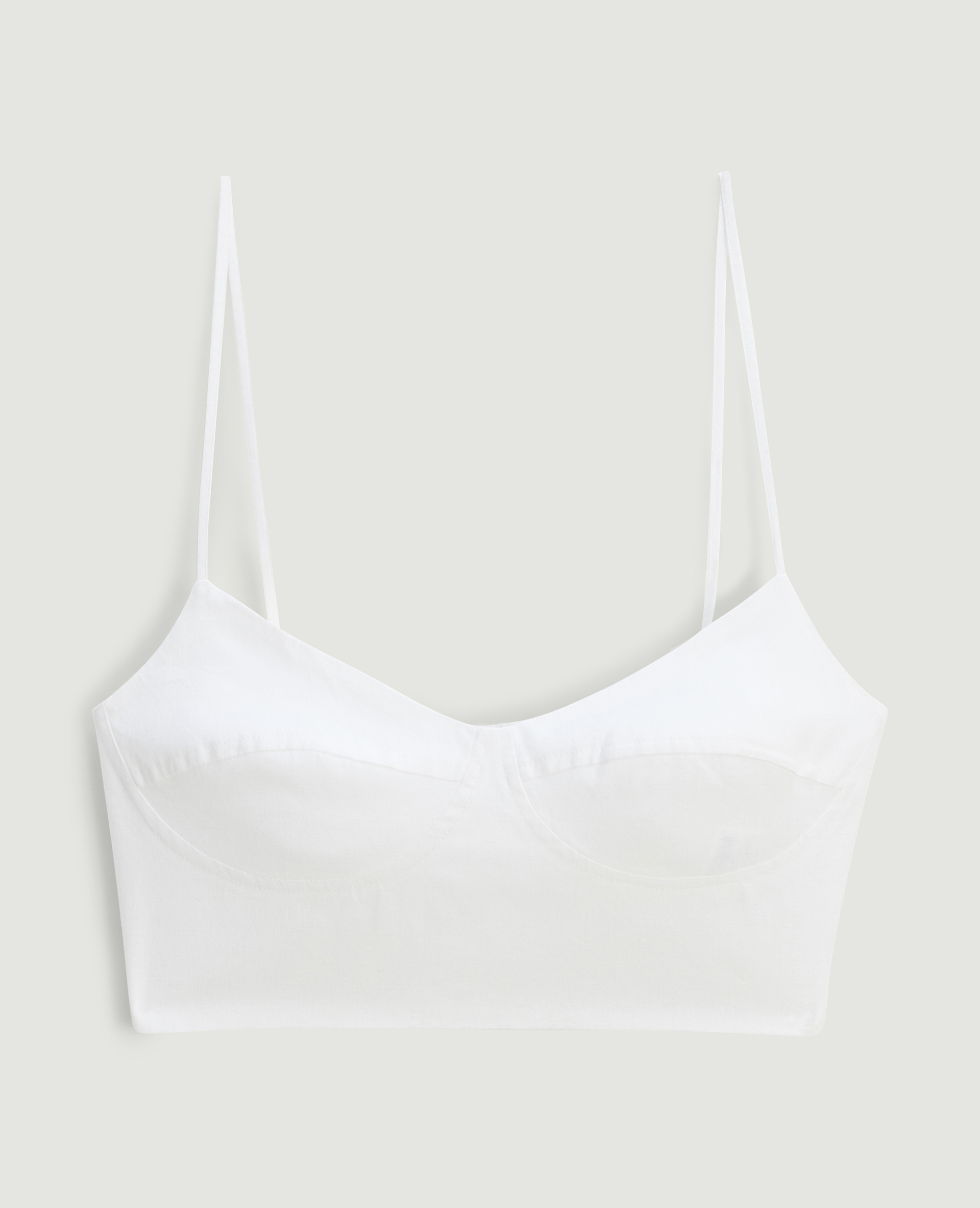 Brassière fines bretelles blanc - Pimkie