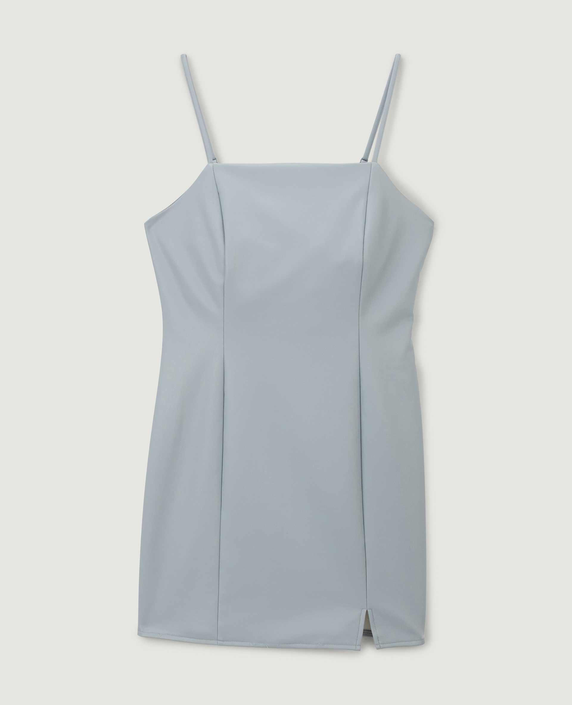 Robe courte en simili gris - Pimkie
