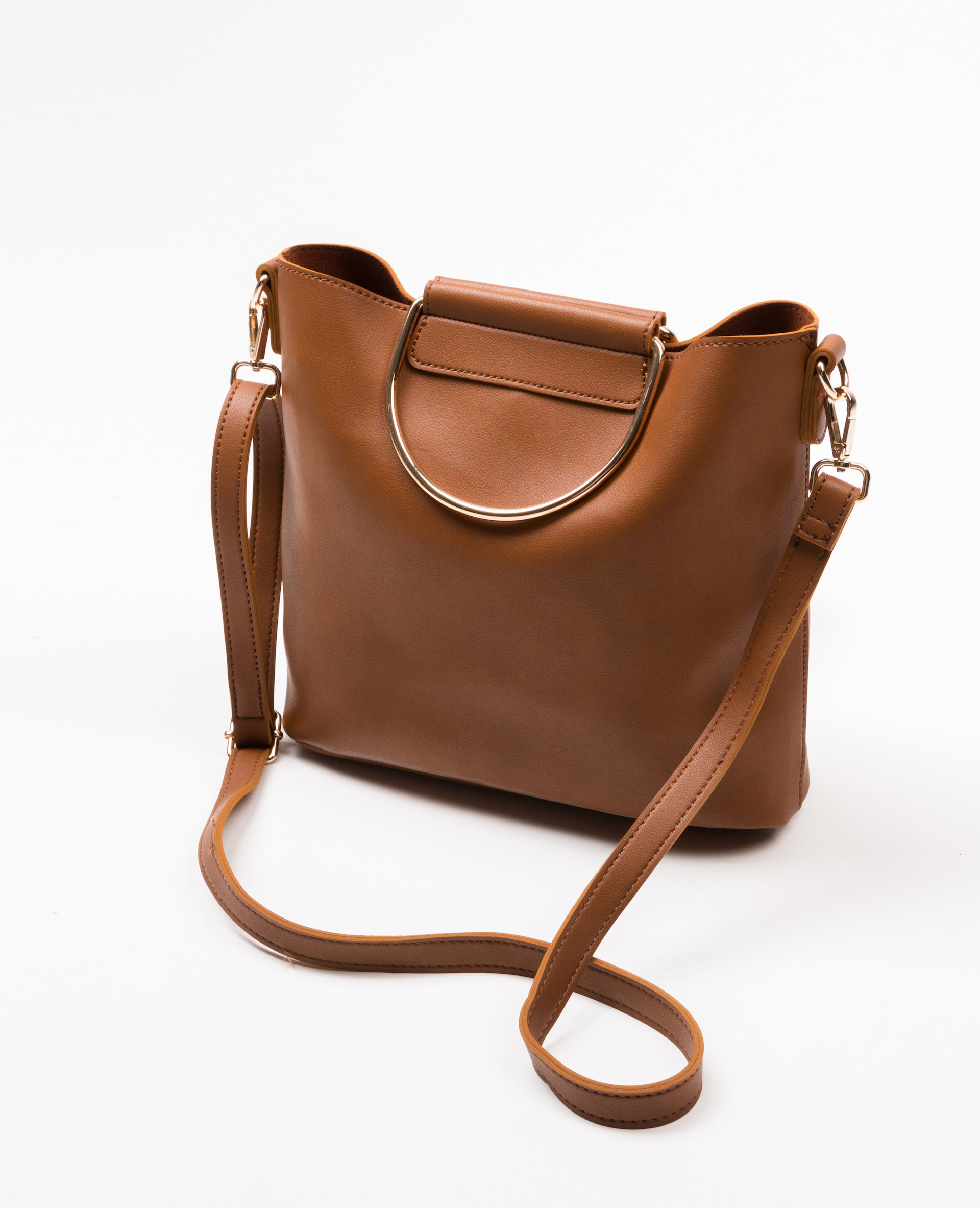 Sac anses métalliques camel - Pimkie