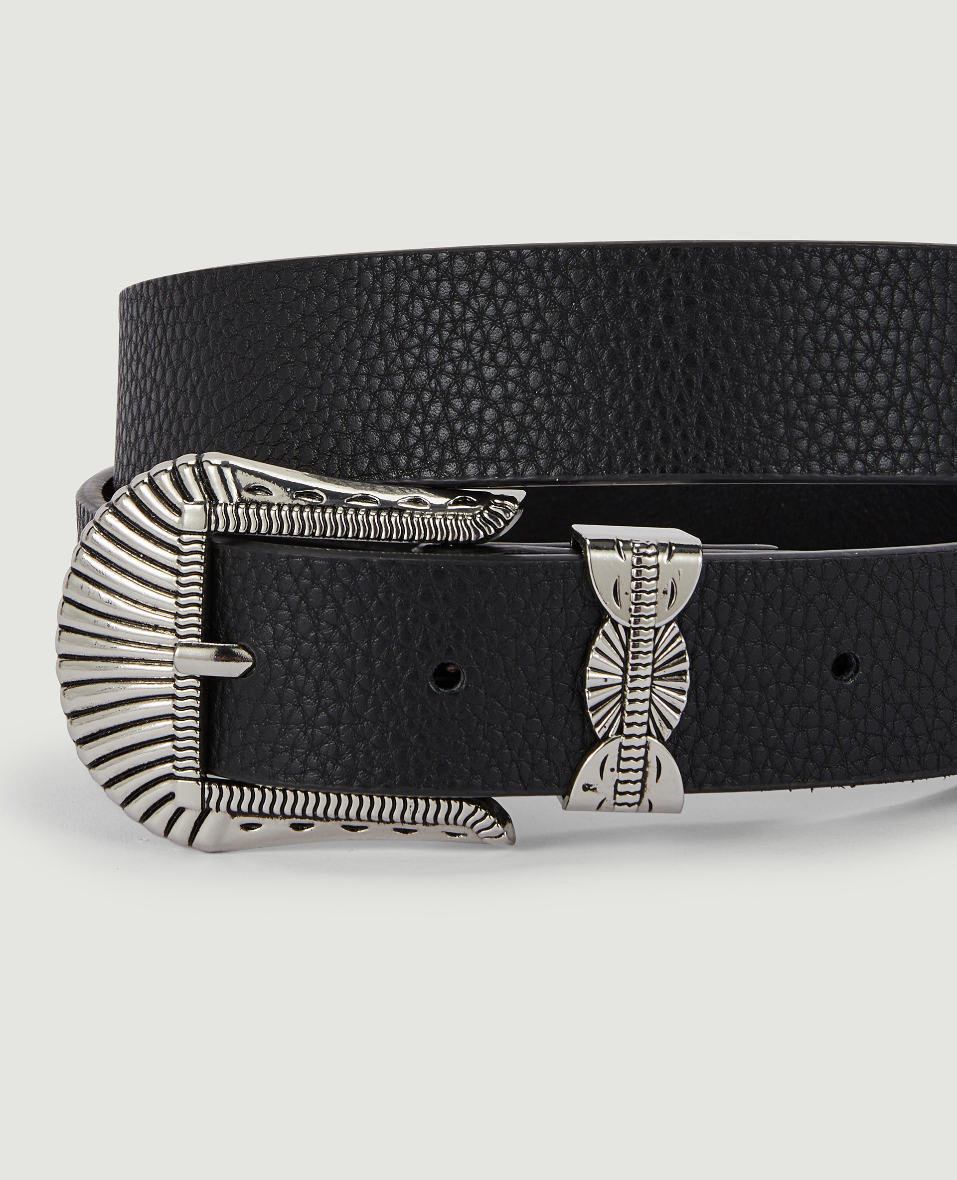 Ceinture boucle western noir - Pimkie