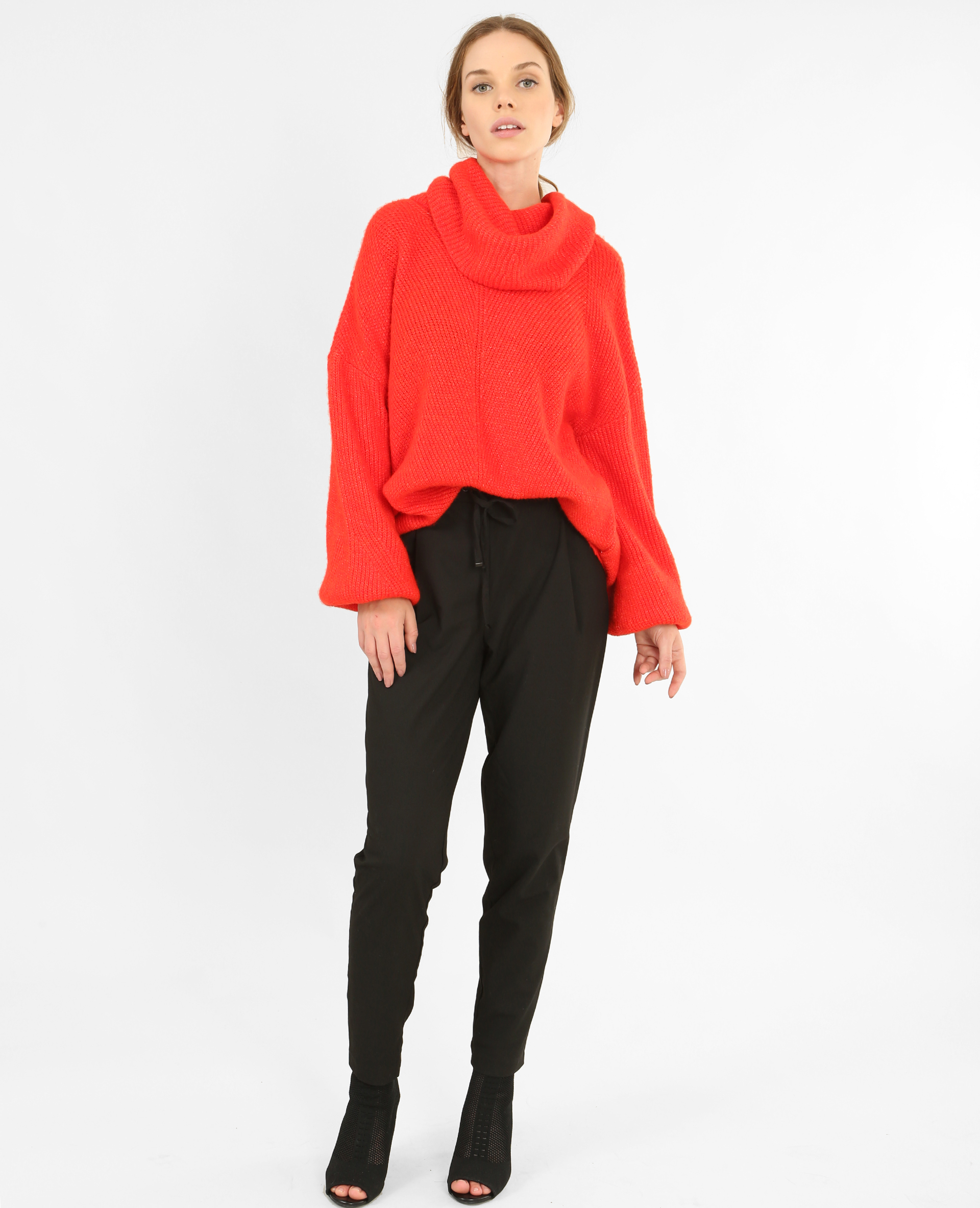 Pull oversize rouge - Pimkie