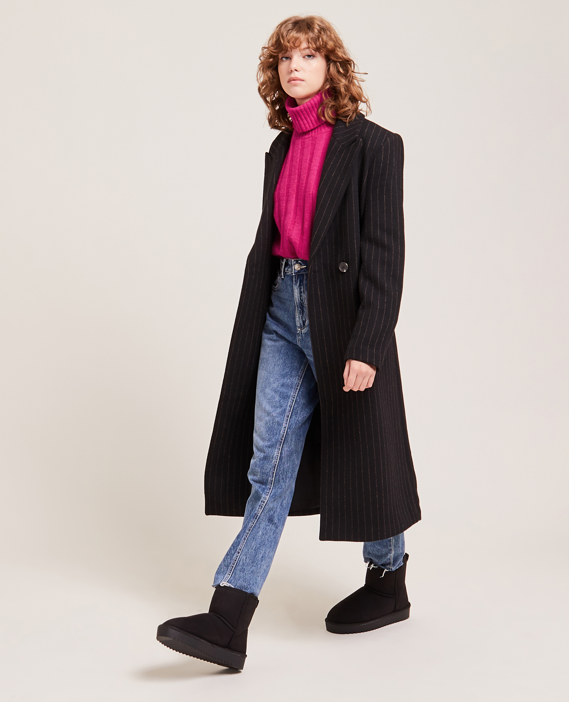 Pull à col roulé rose - Pimkie
