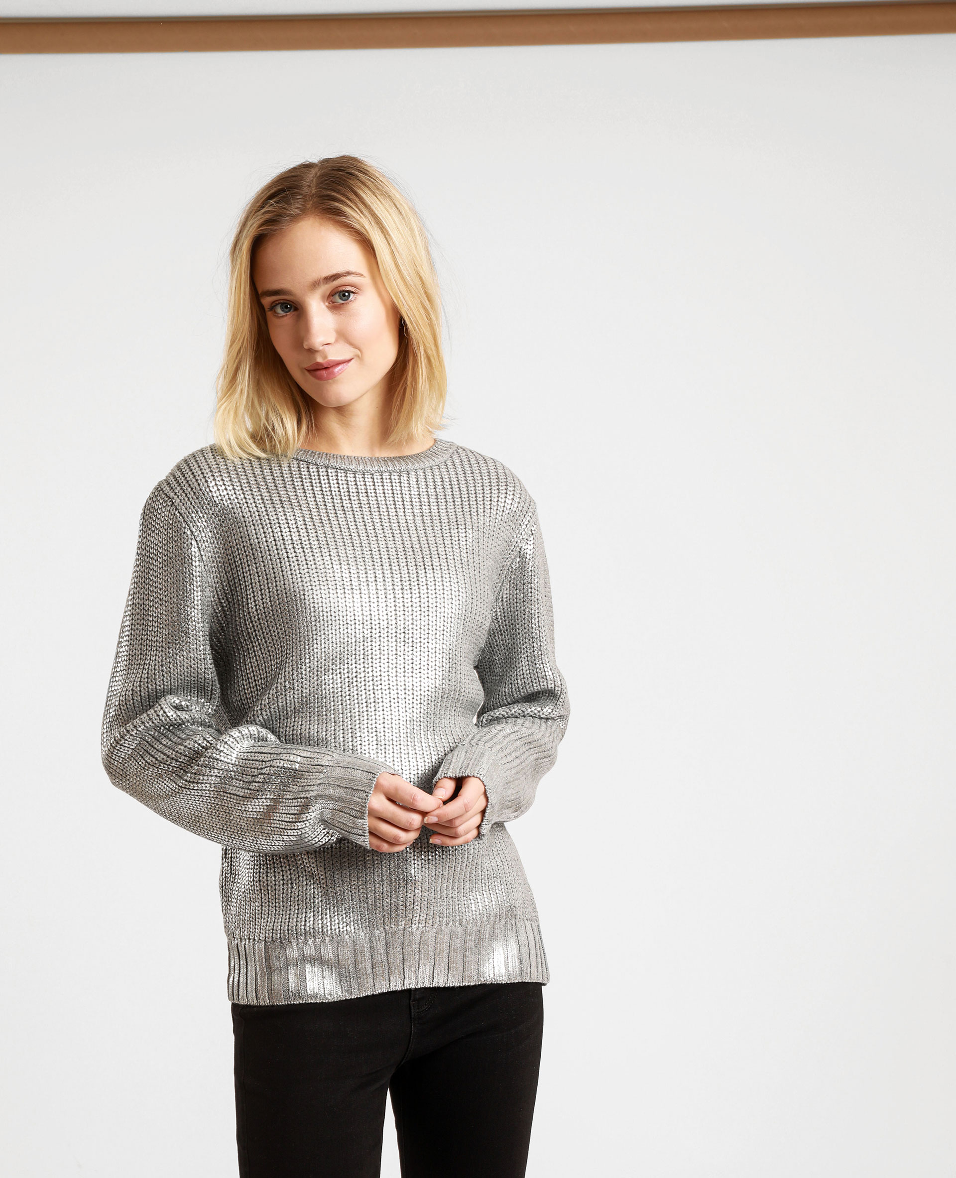 Pull top avec brillant