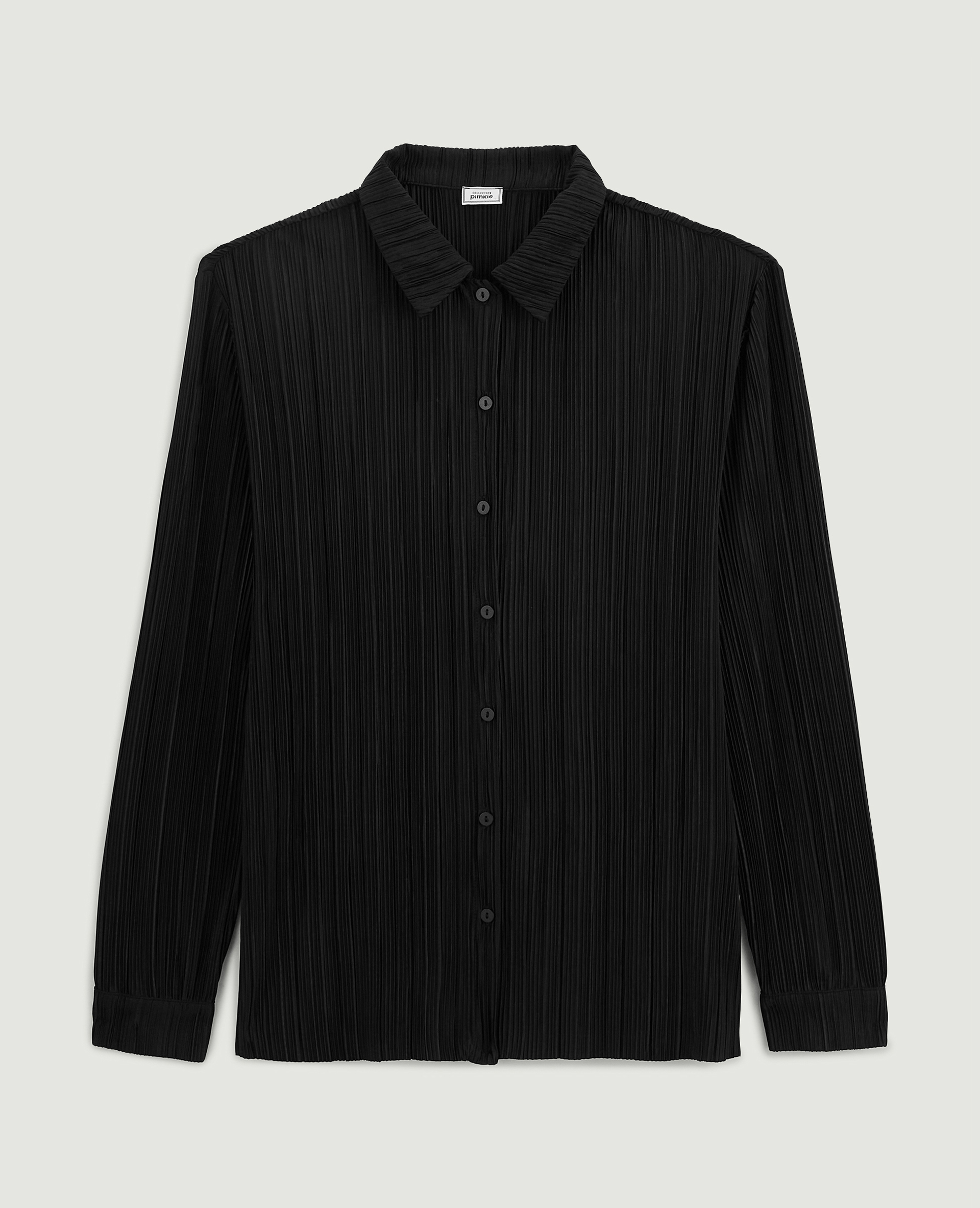 Chemise maille plissée noir - Pimkie