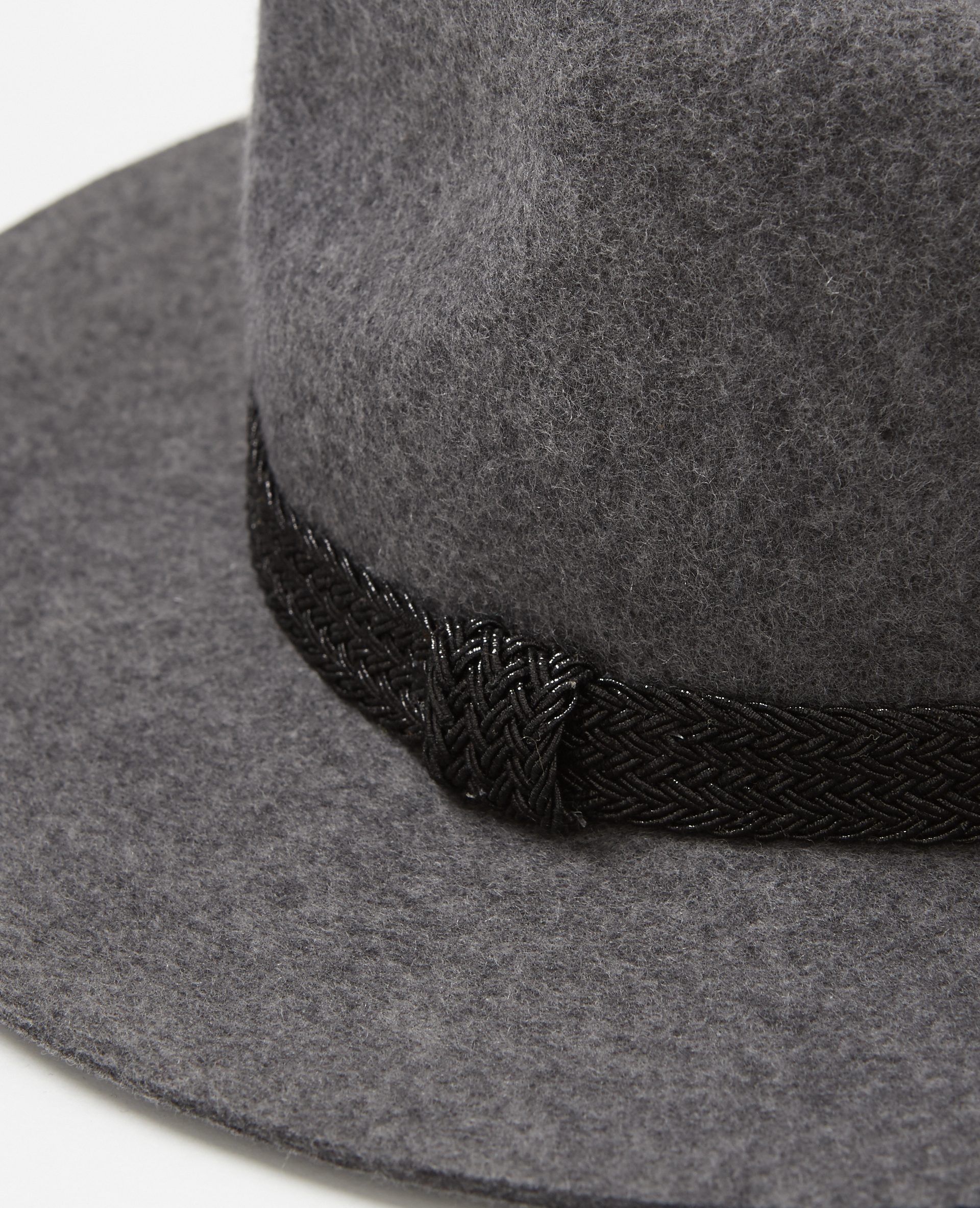 Fedora bande irisée gris anthracite - Pimkie