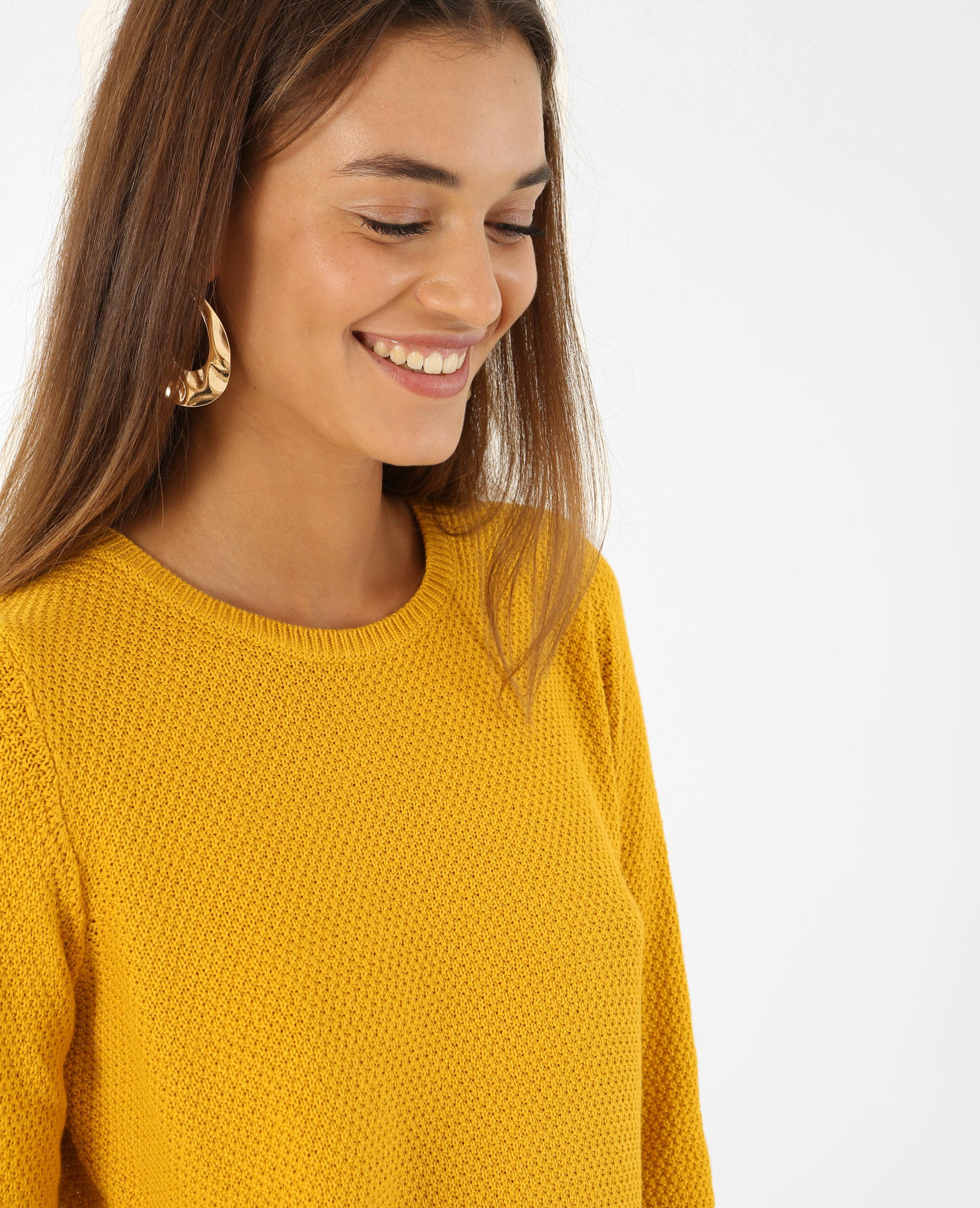 Pull maille fantaisie