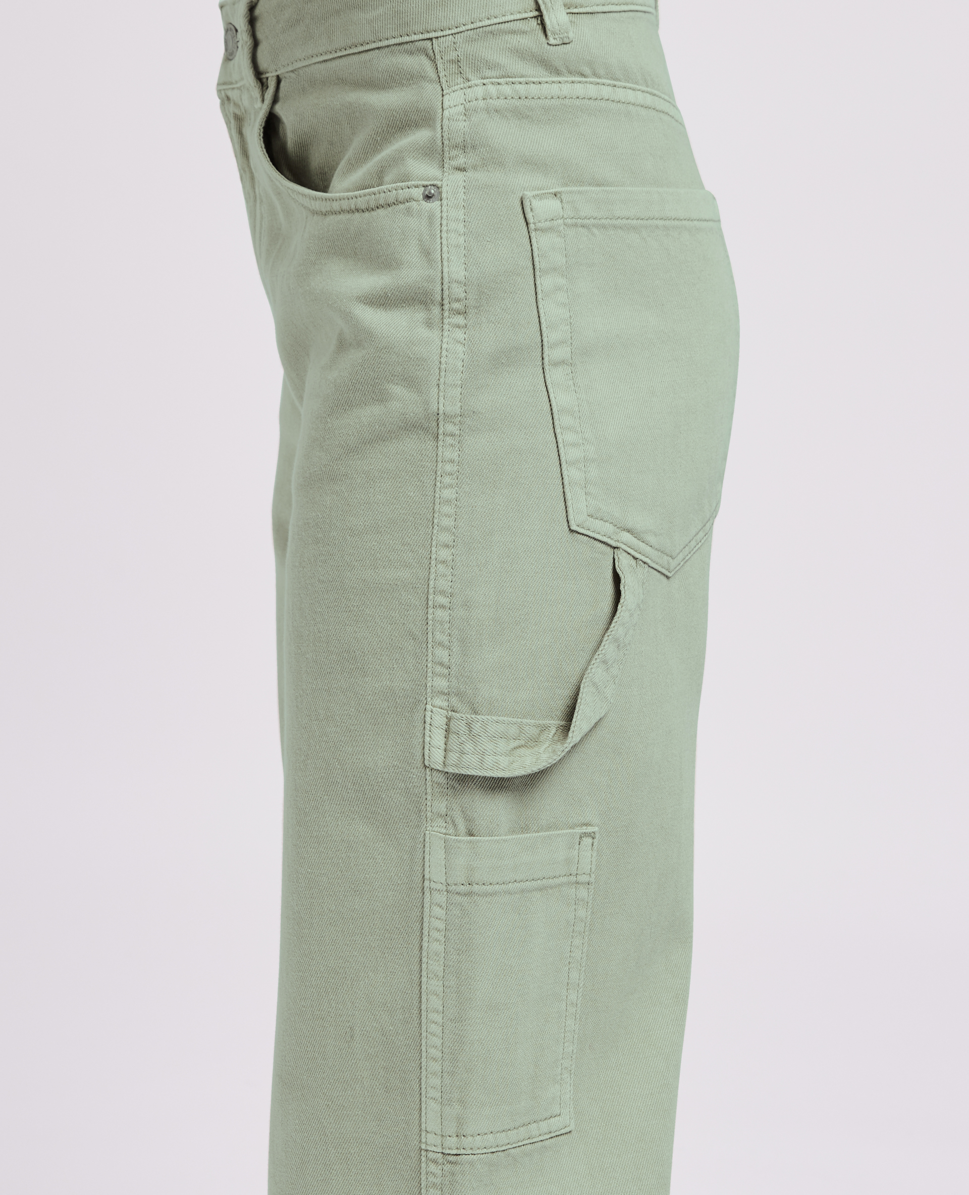 Jean cargo large vert de gris - Pimkie