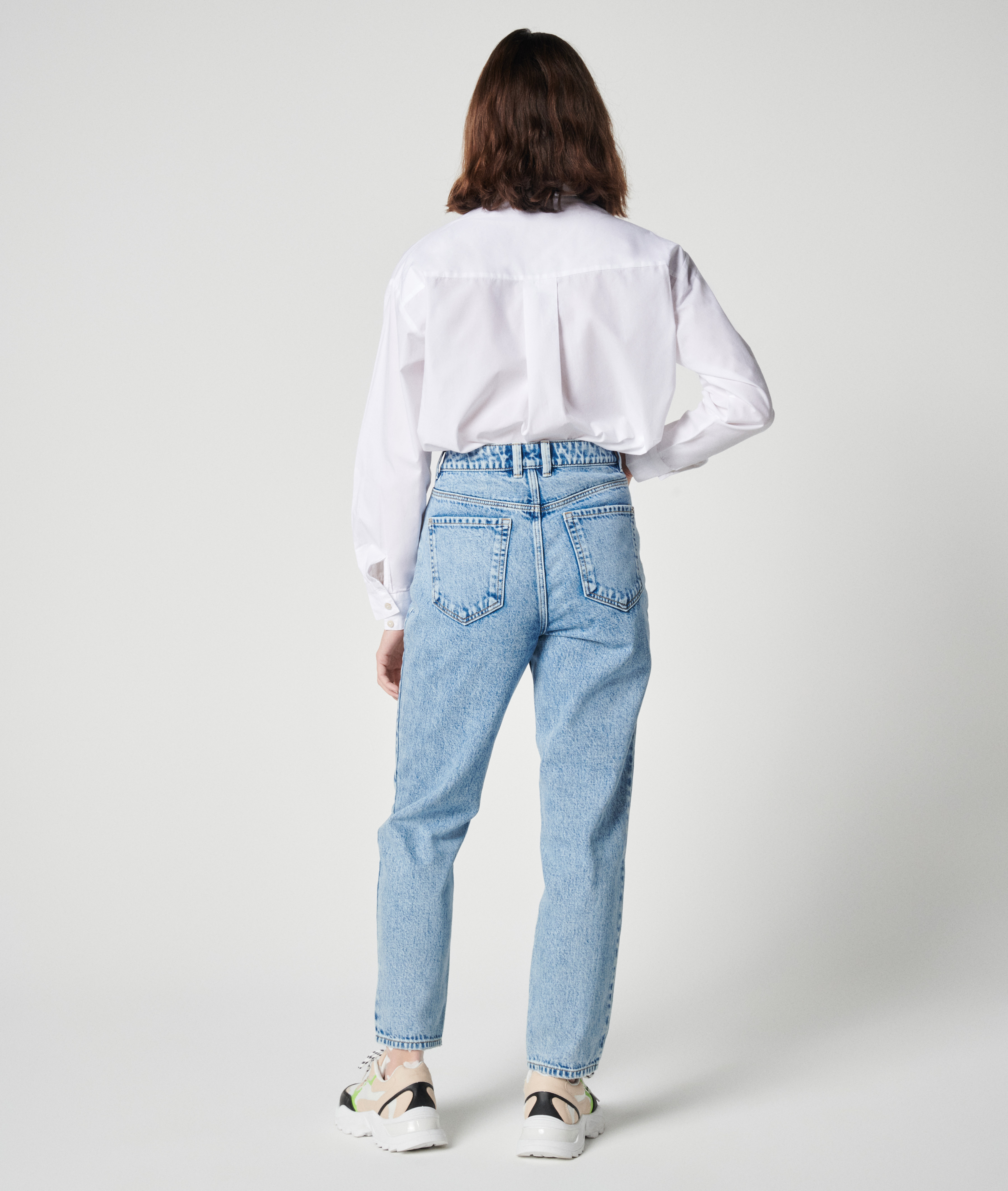 Jean mom taille haute bleu - Pimkie