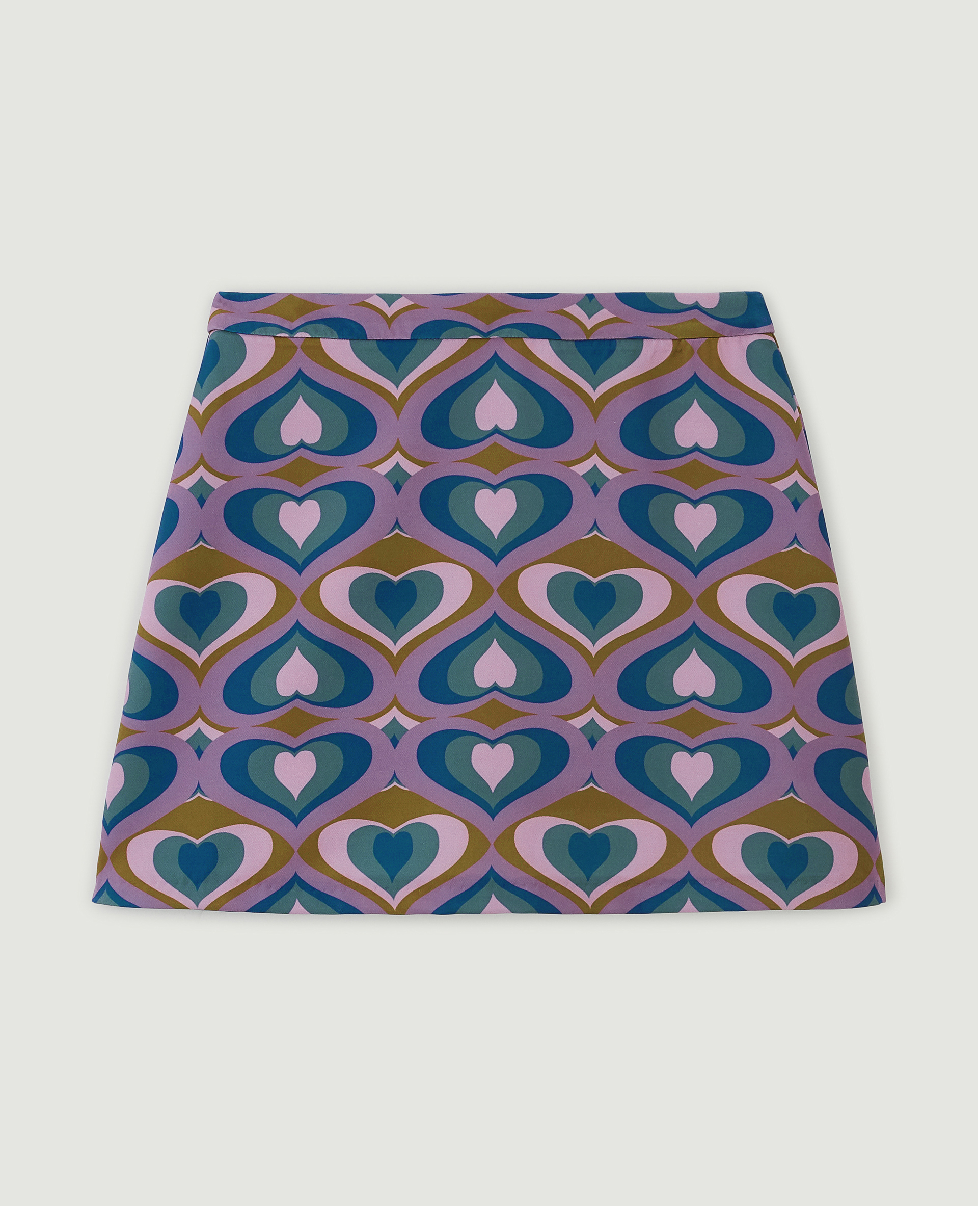 Jupe courte trapèze violet - Pimkie