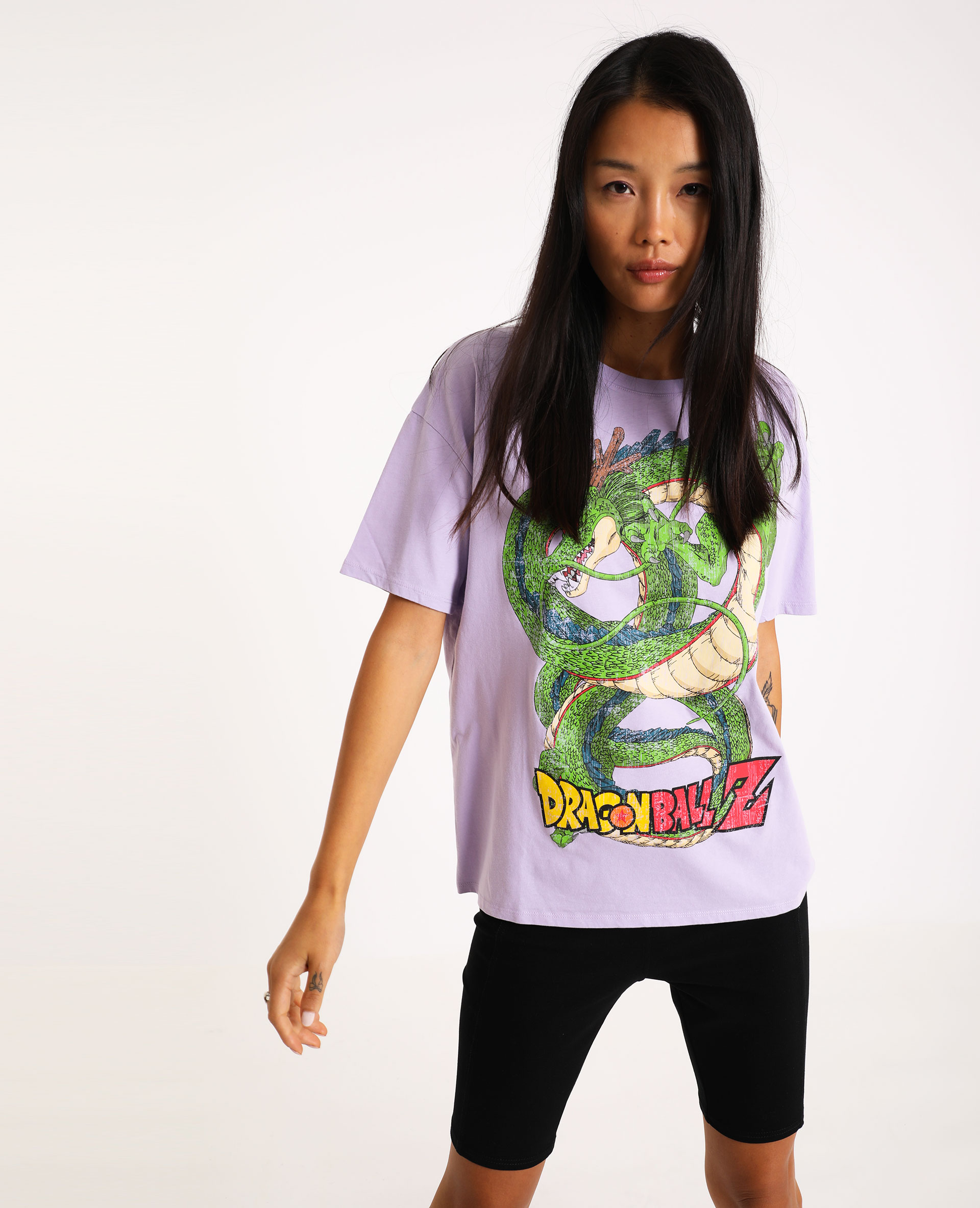 ensemble pantalon et tee-shirt imprimé dragon ball z - bordeaux