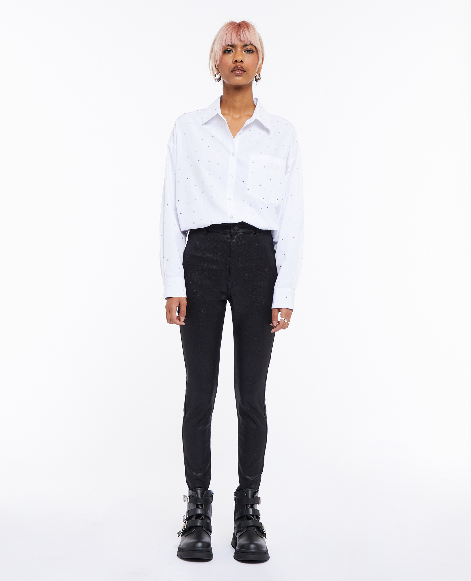 Jegging pailleté noir - Pimkie