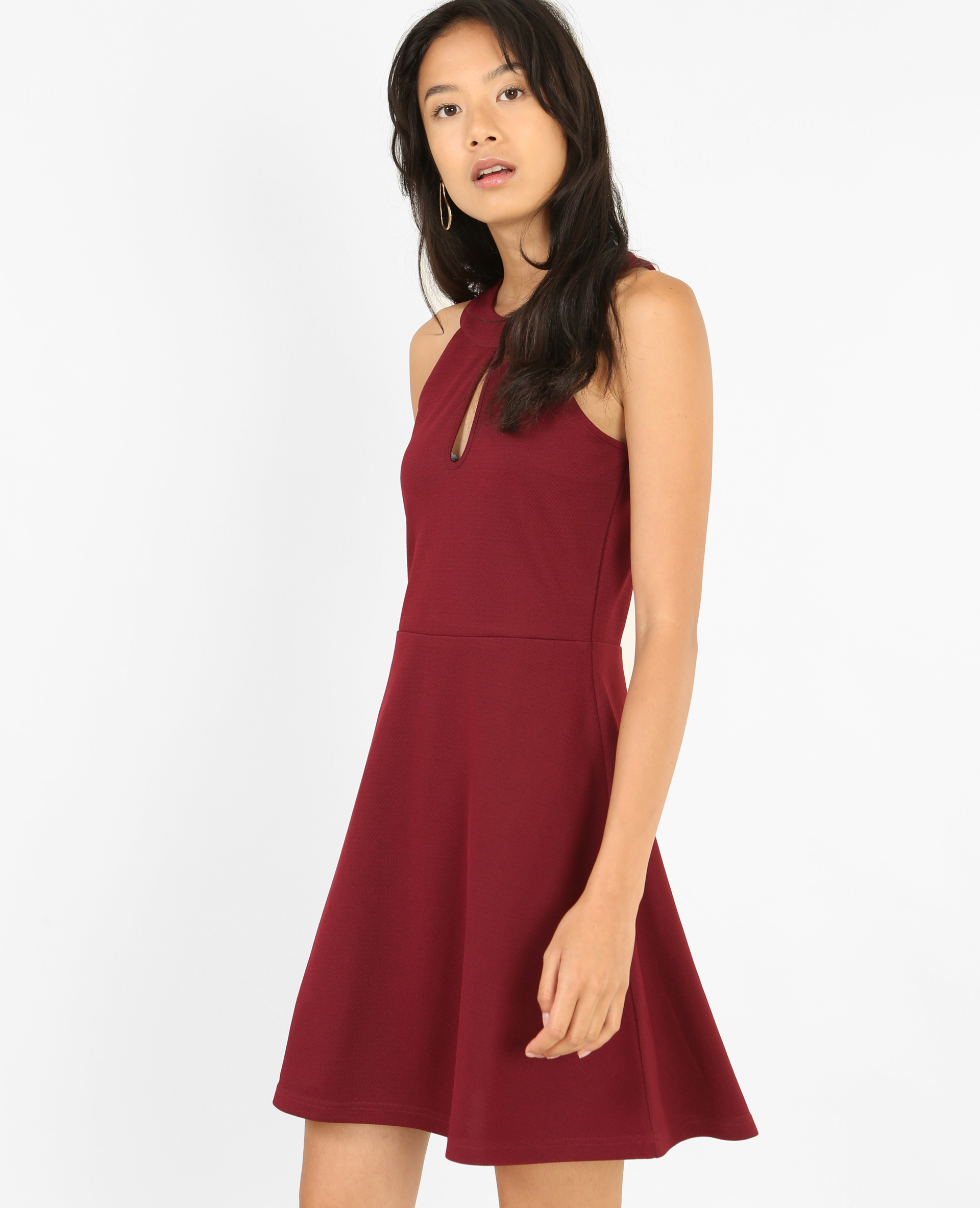Robe patineuse bordeaux outlet