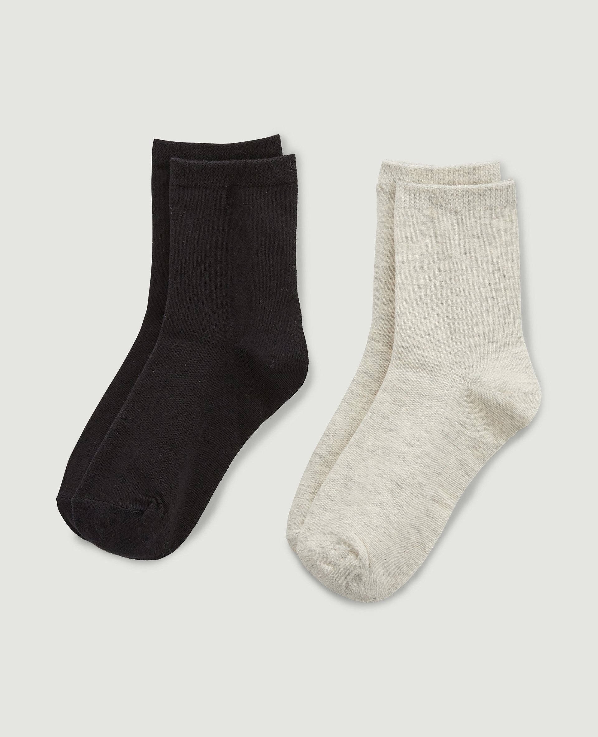 Lot de 2 paires de chaussettes noir - Pimkie