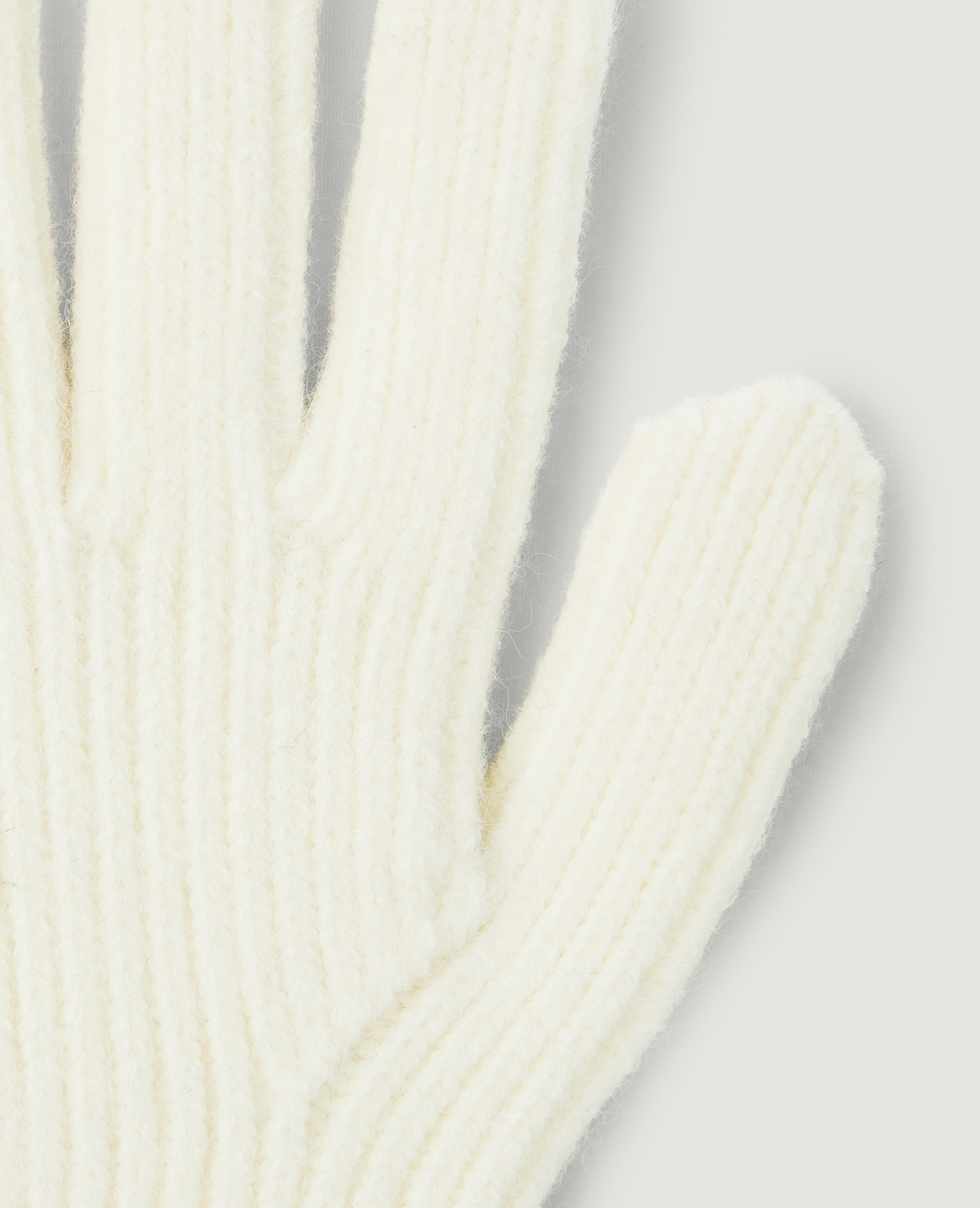 Gants avec ouvertures index et pouce blanc cassé - Pimkie