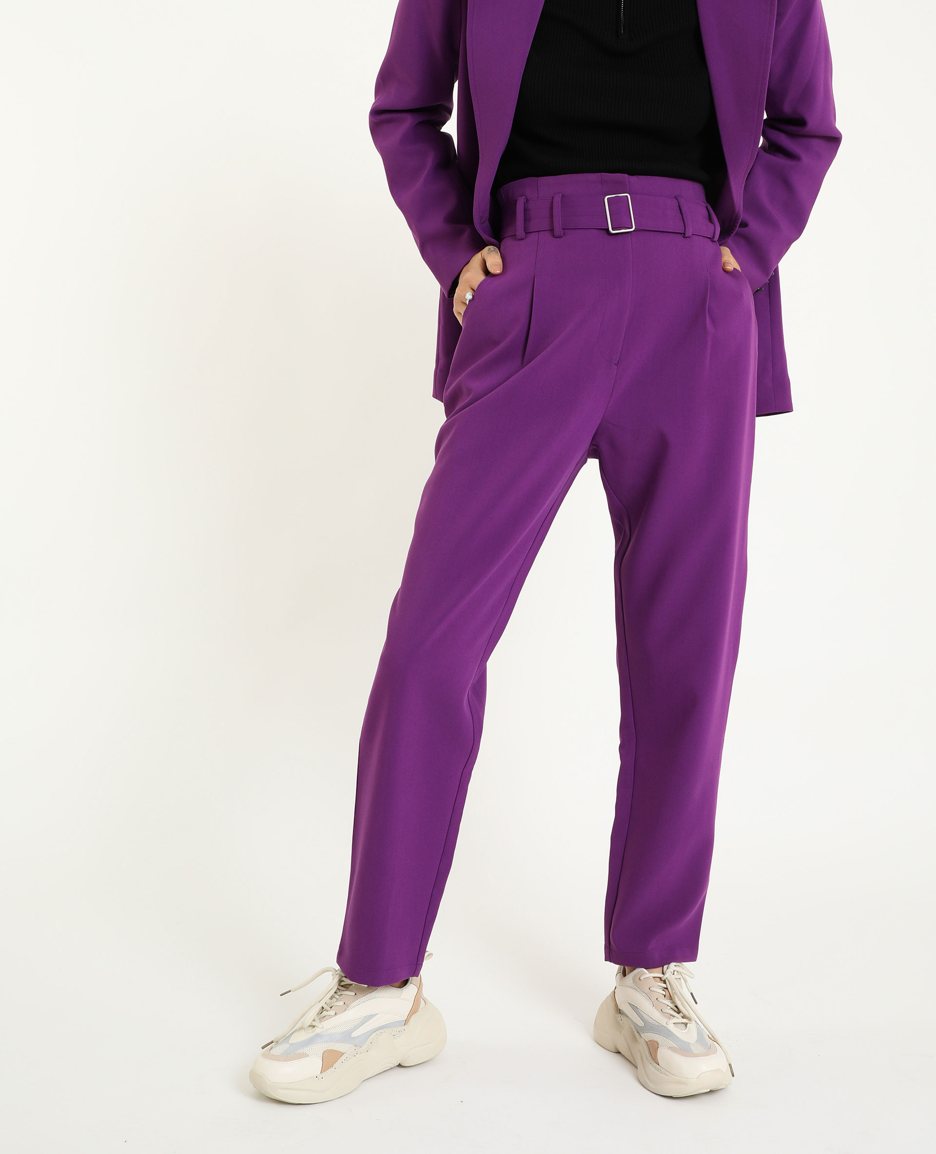 Pantalon 2025 femme violet