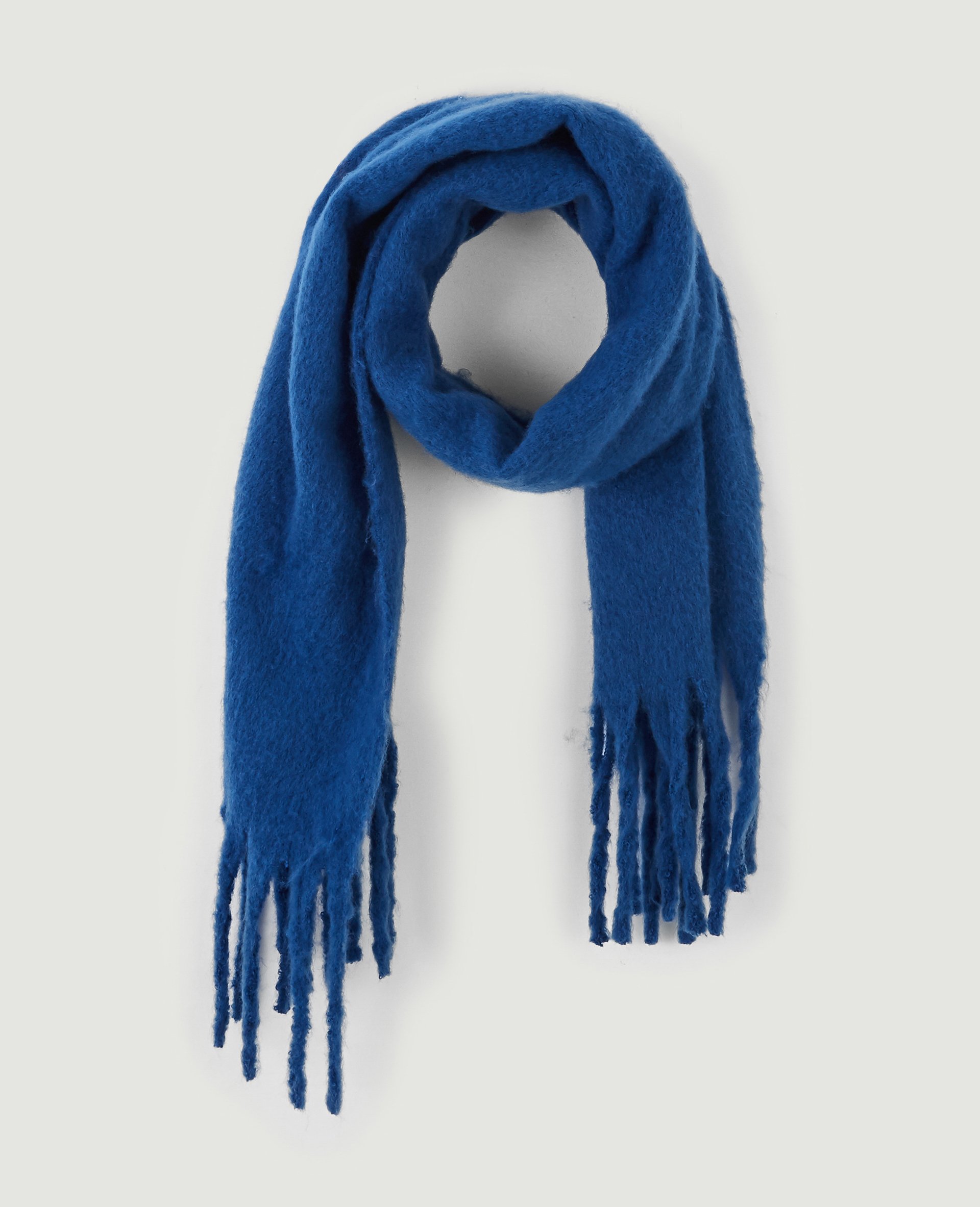 Grande écharpe ultra douce bleu électrique - Pimkie