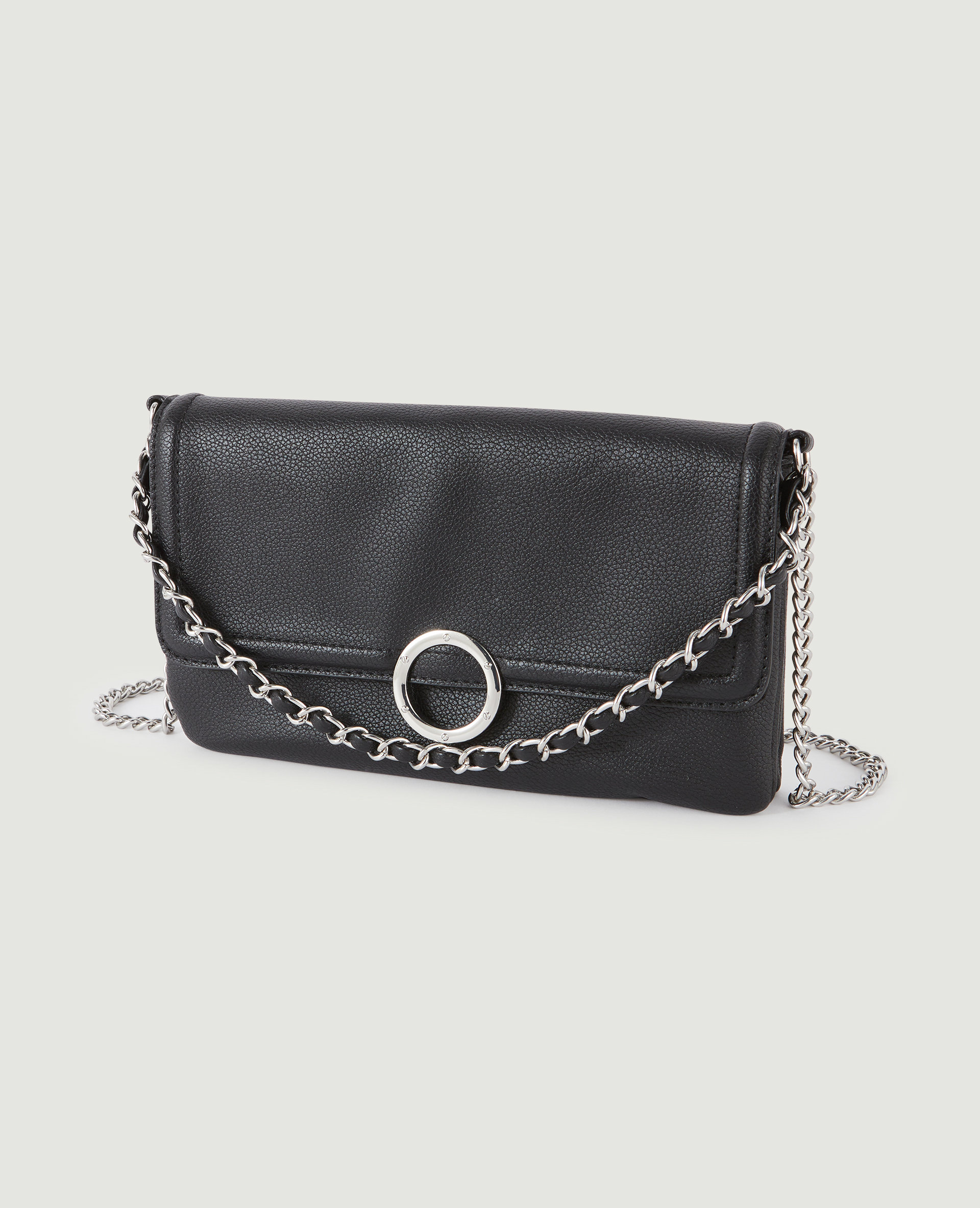 Sac pochette avec chaines noir - Pimkie