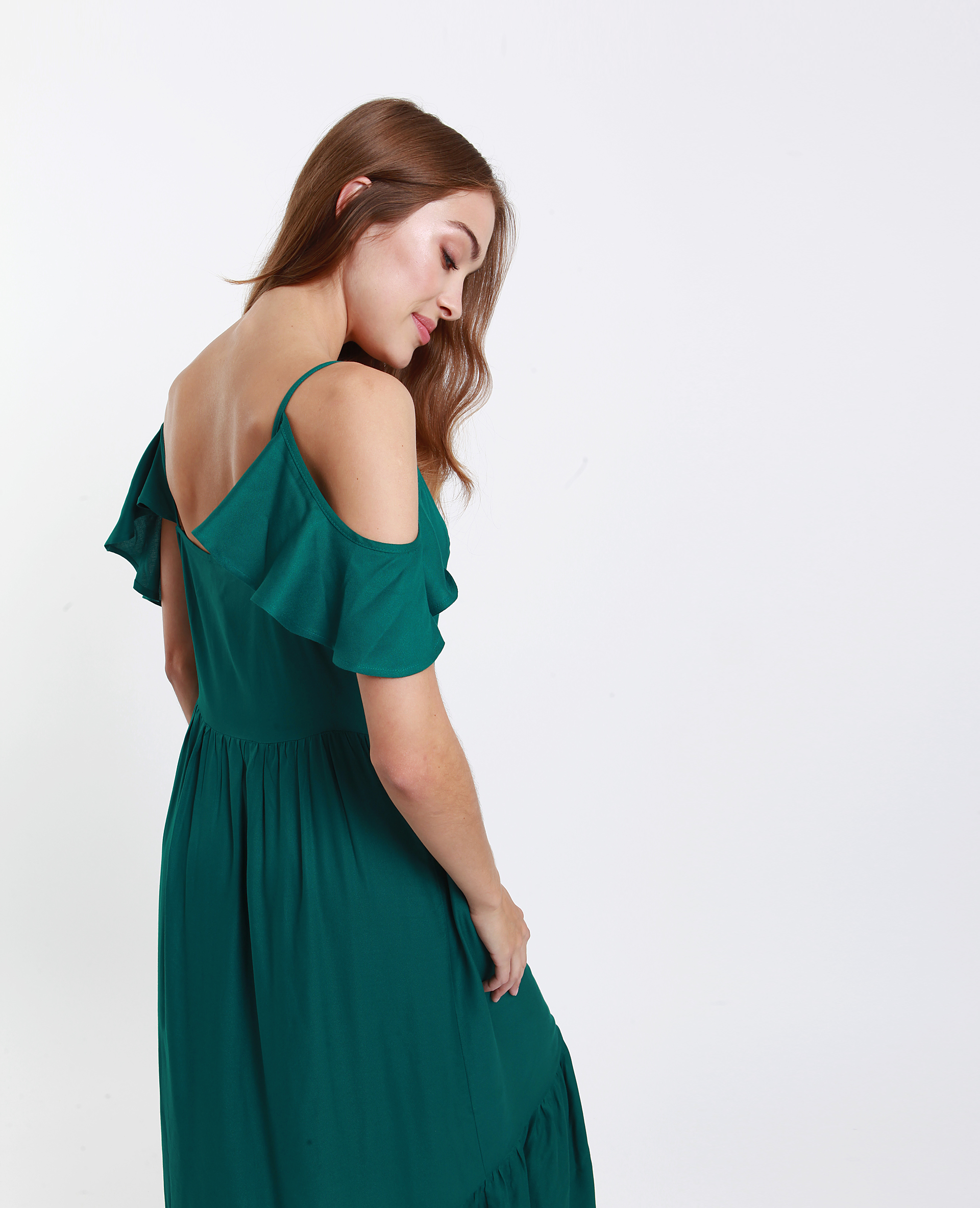 Pimkie robe longue verte 2025