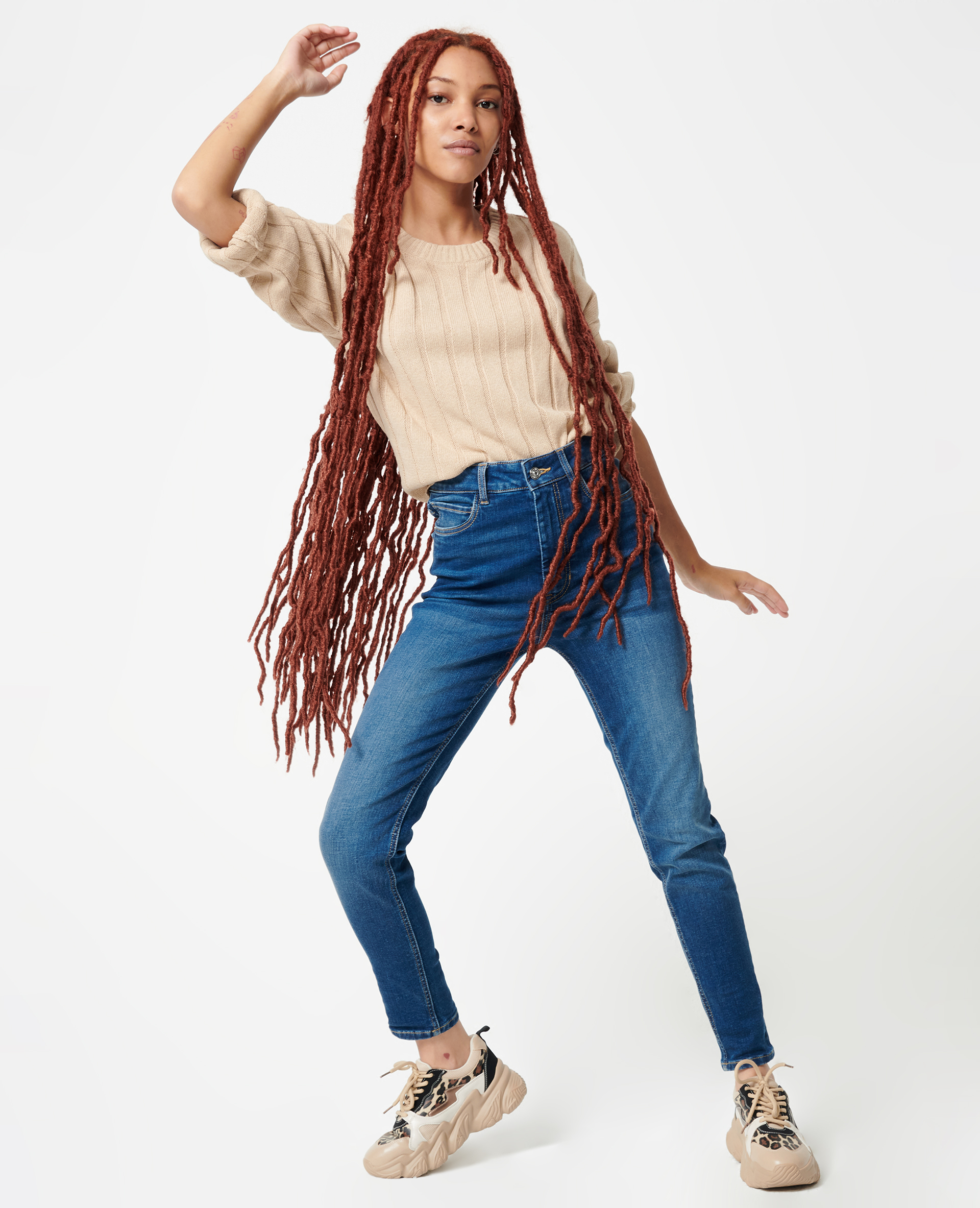 Jean skinny bleu brut - Pimkie