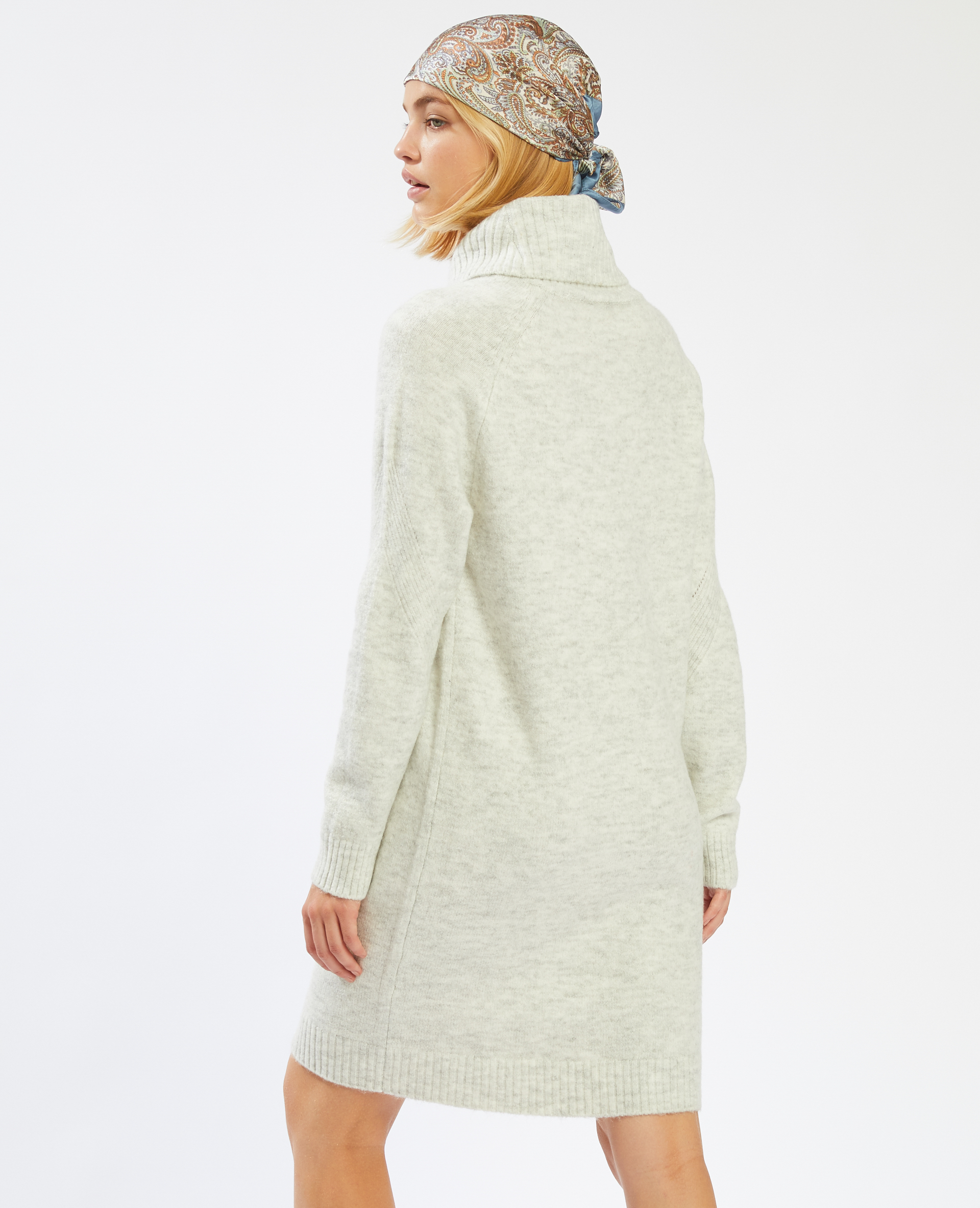 Robe pull col boule gris clair - Pimkie