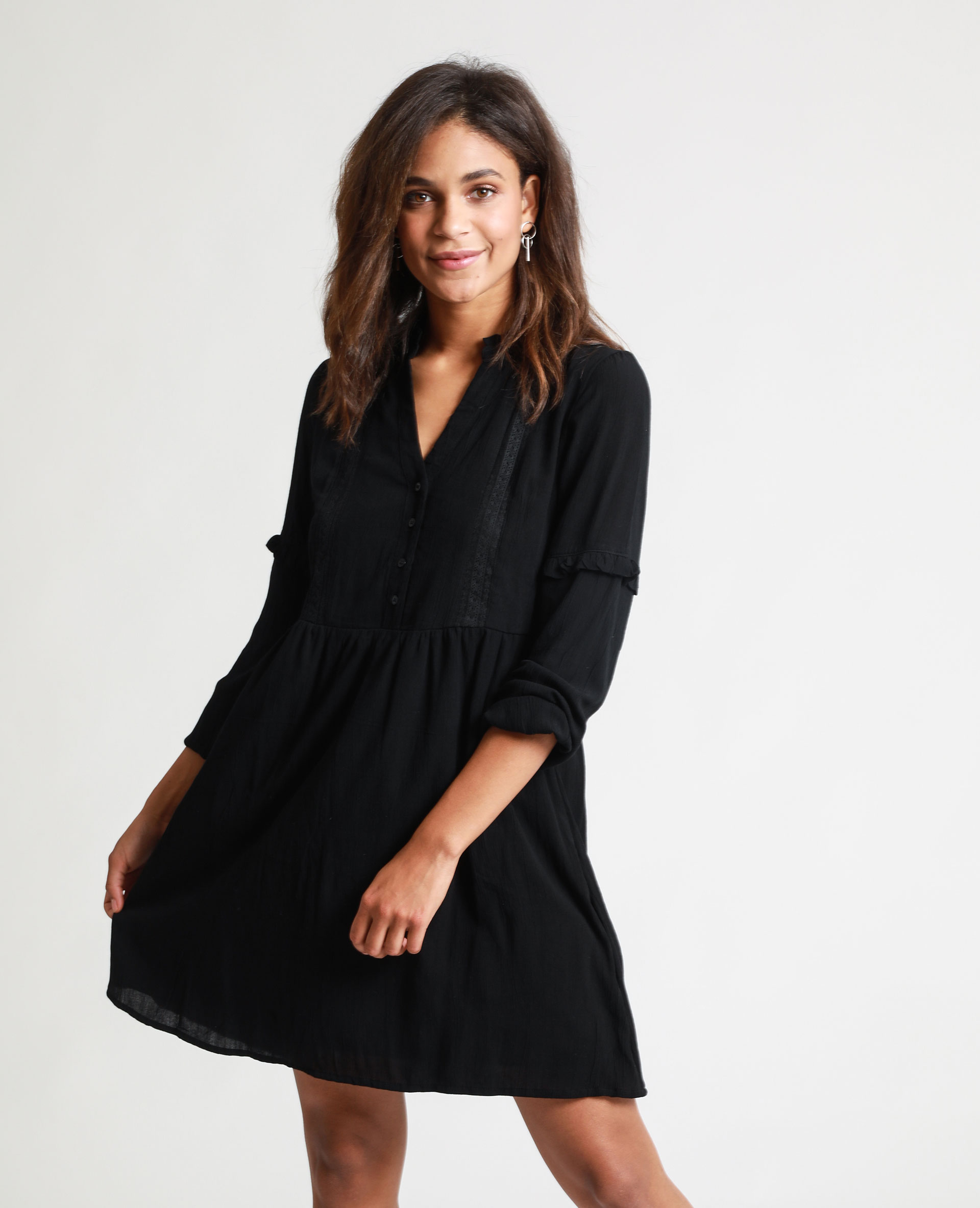 Robe discount chemise noire