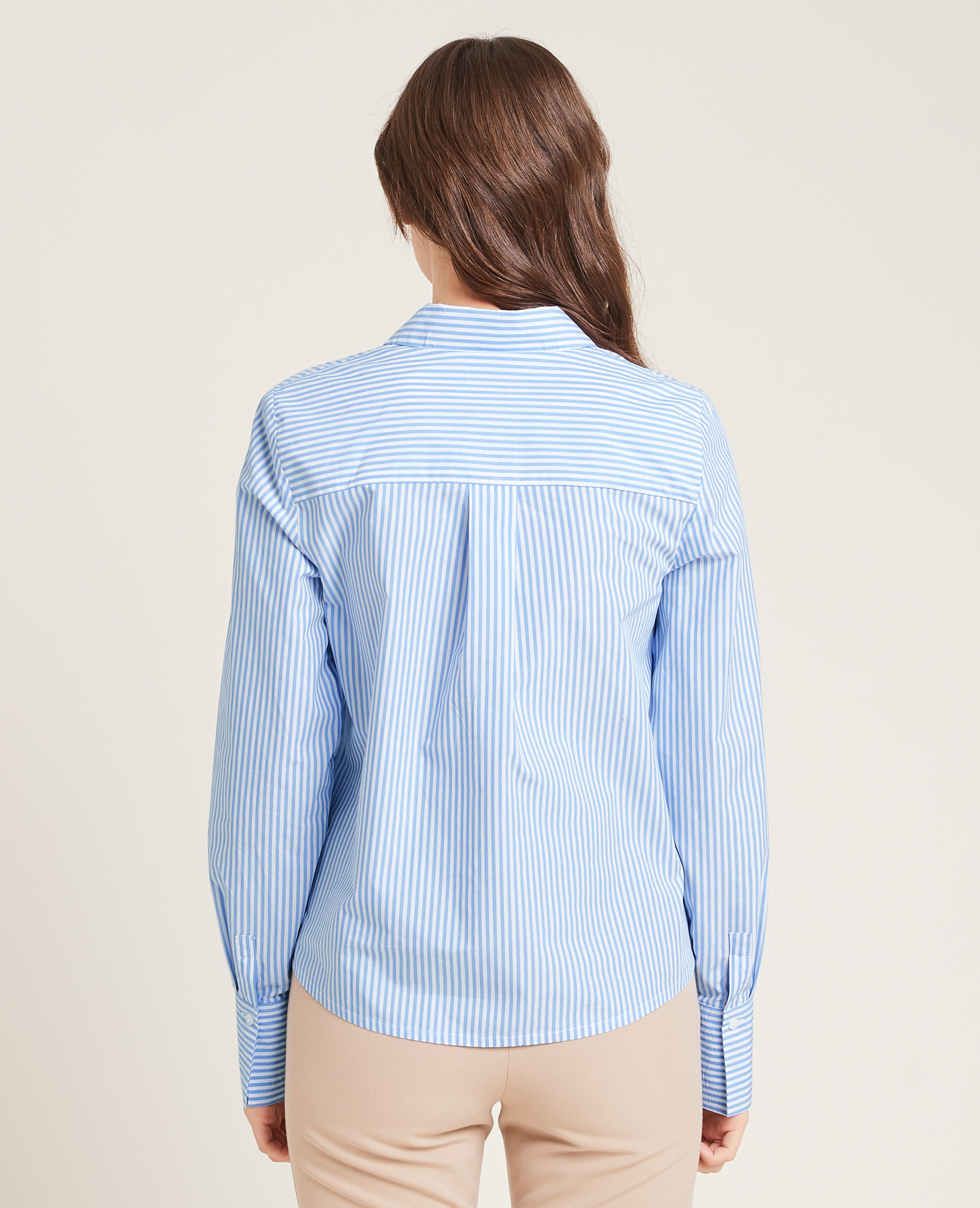 Chemise manches longues bleu - Pimkie