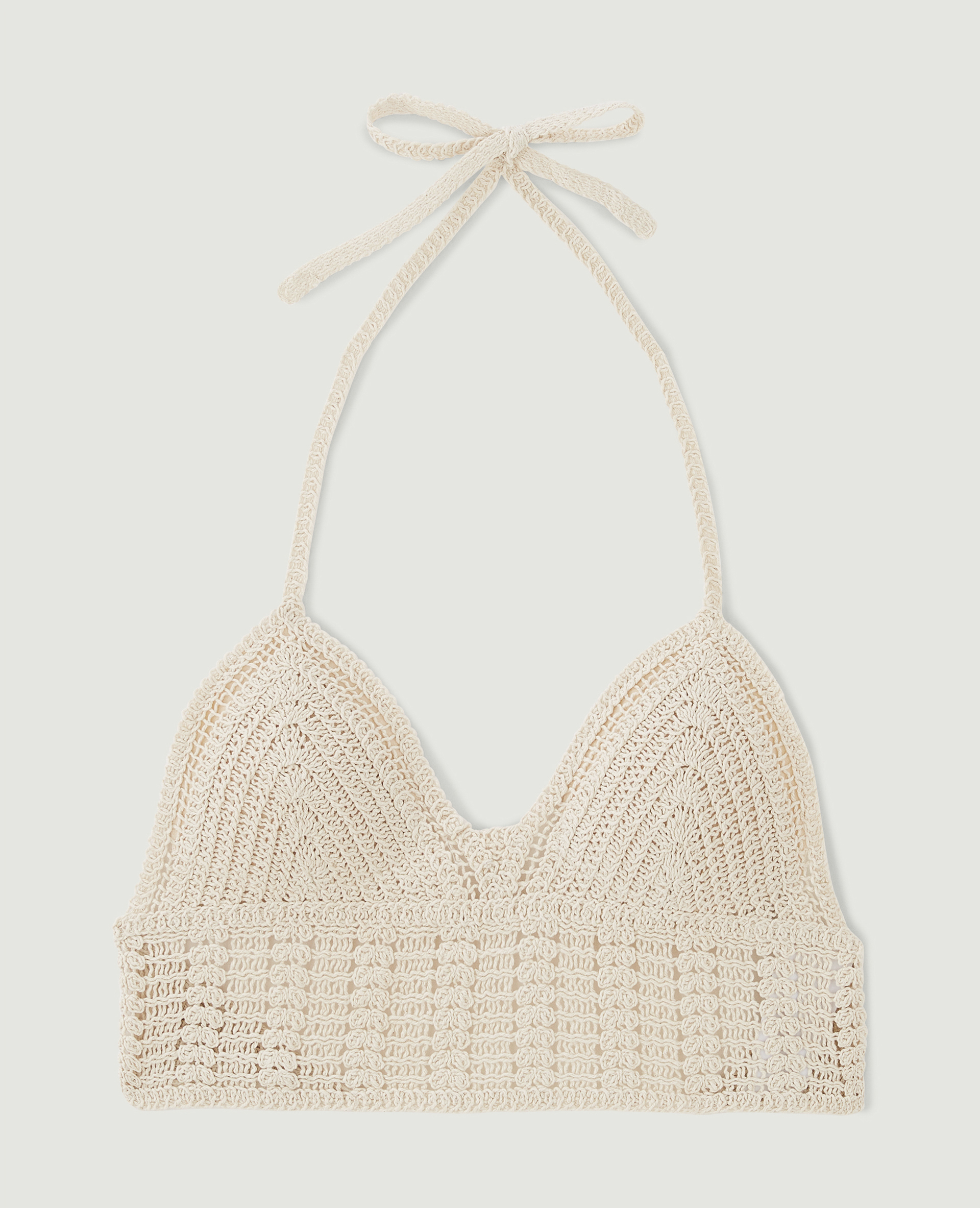 Top dos-nu en crochet sable - Pimkie
