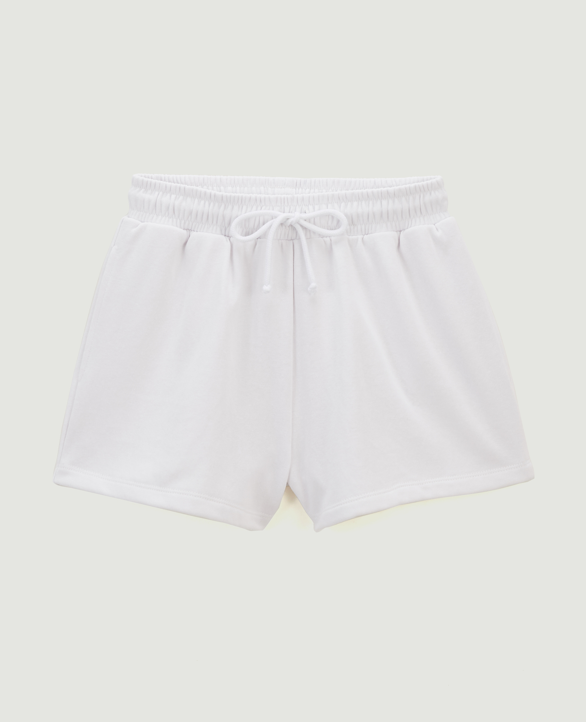 Short en molleton blanc - Pimkie