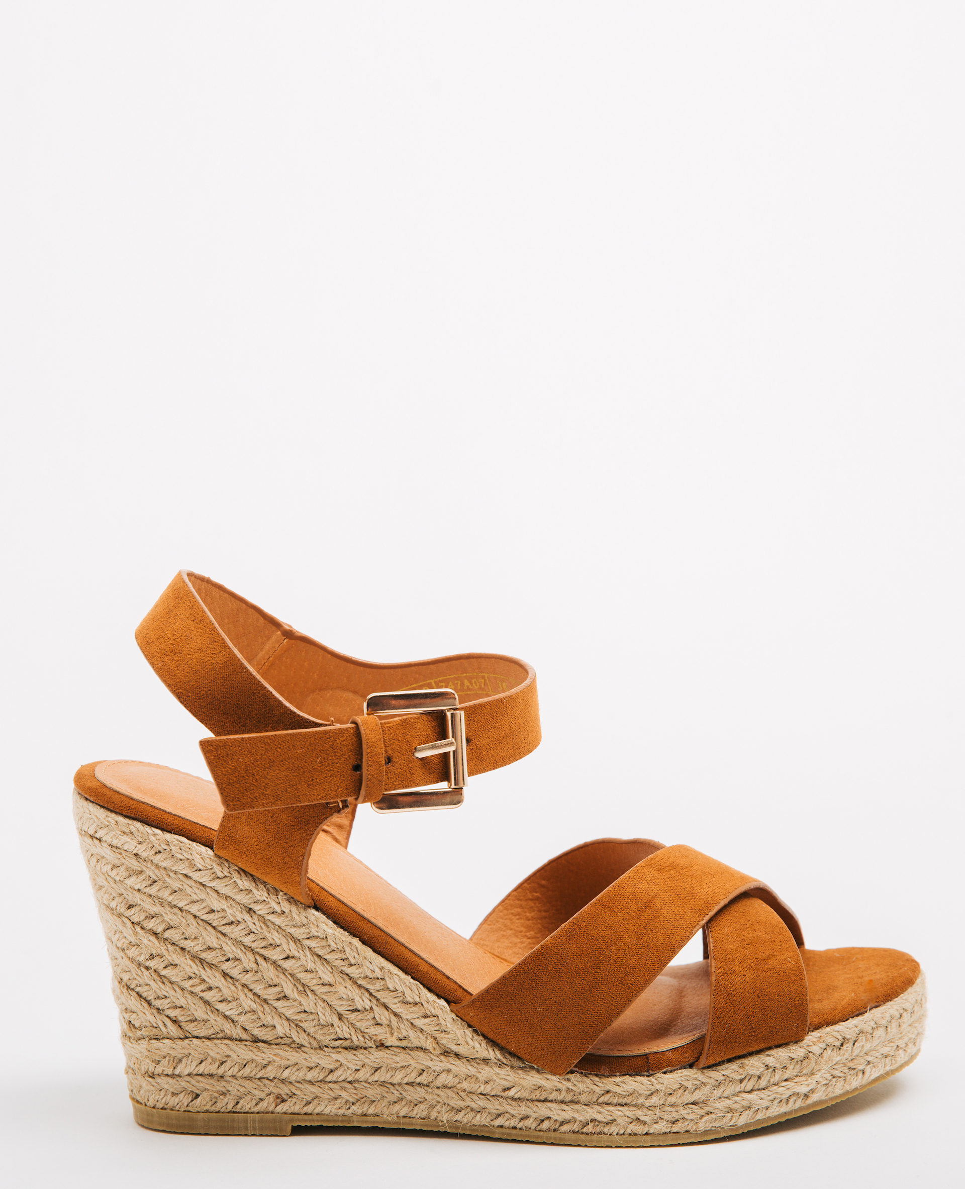 Sandales compensées store dorées pimkie