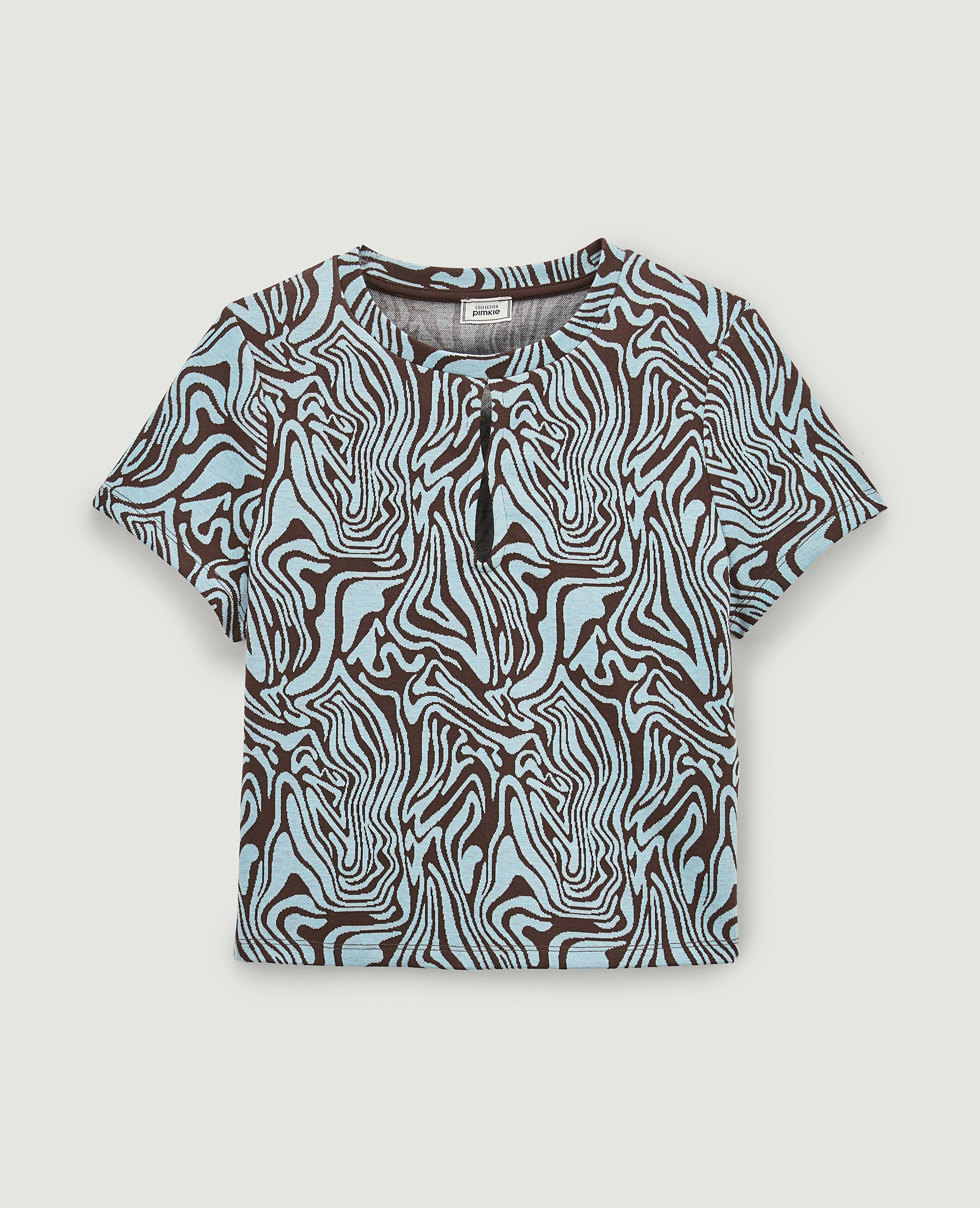 Top en maille bleu clair - Pimkie