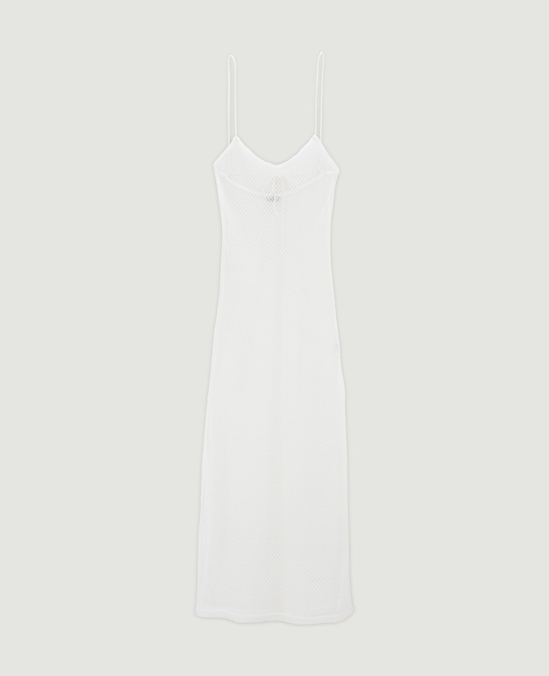 Robe longue en maille filet blanc - Pimkie