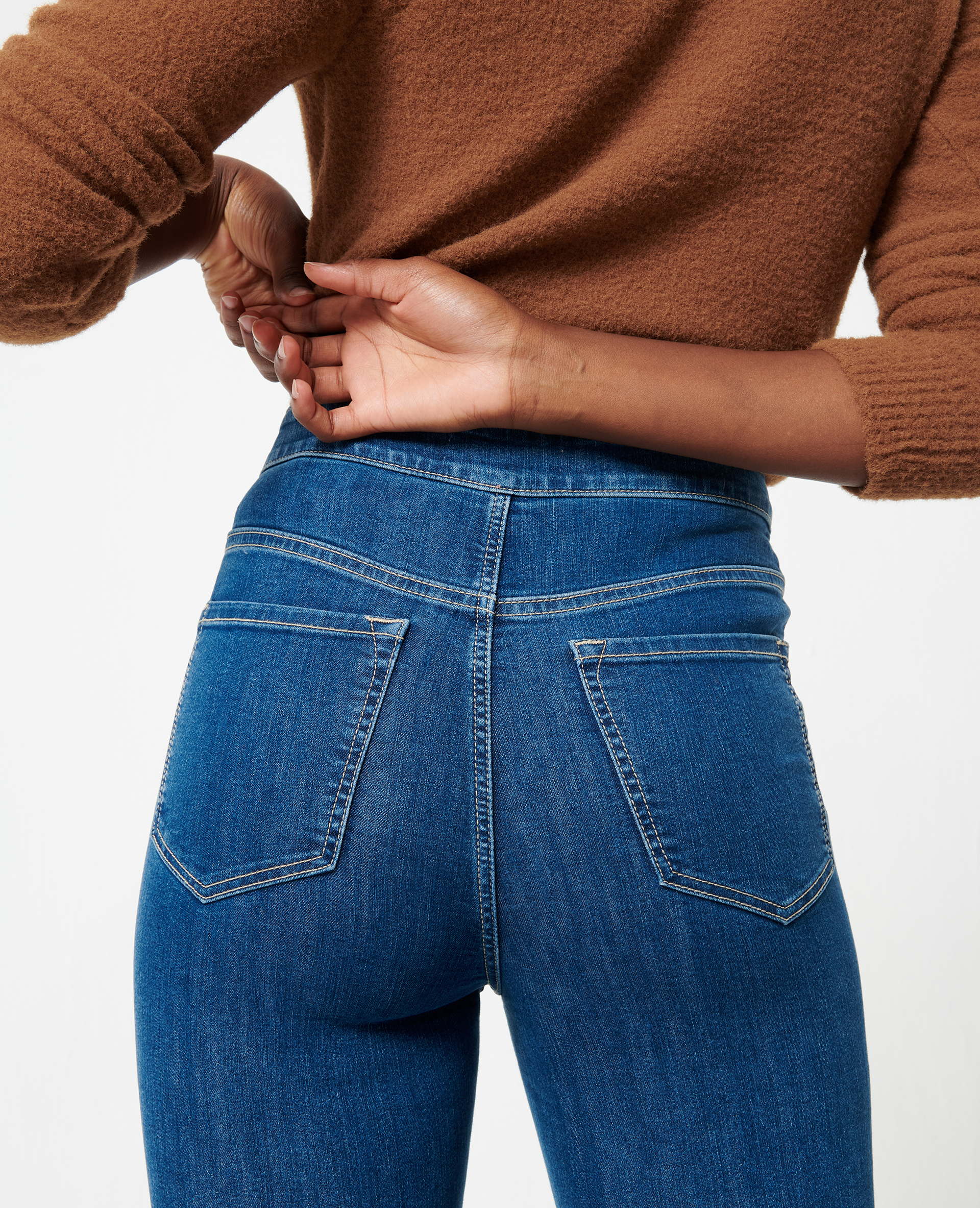 Jean flare taille haute bleu denim - Pimkie