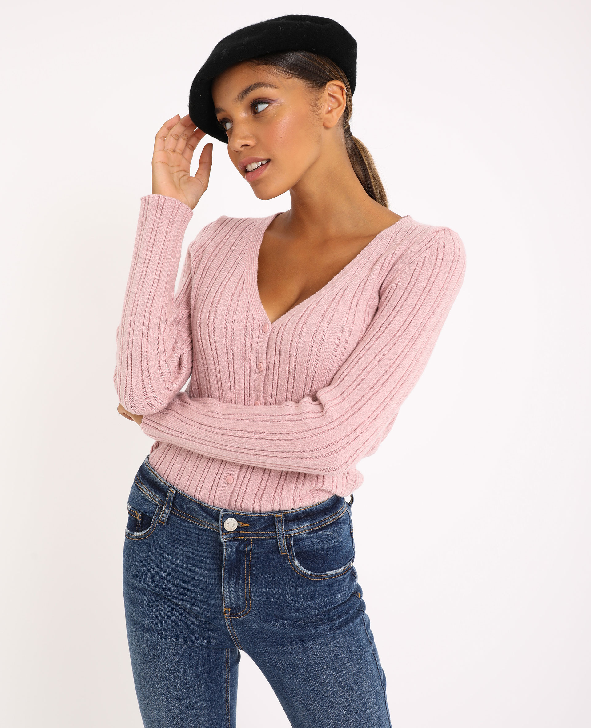 Gilet décolleté sale