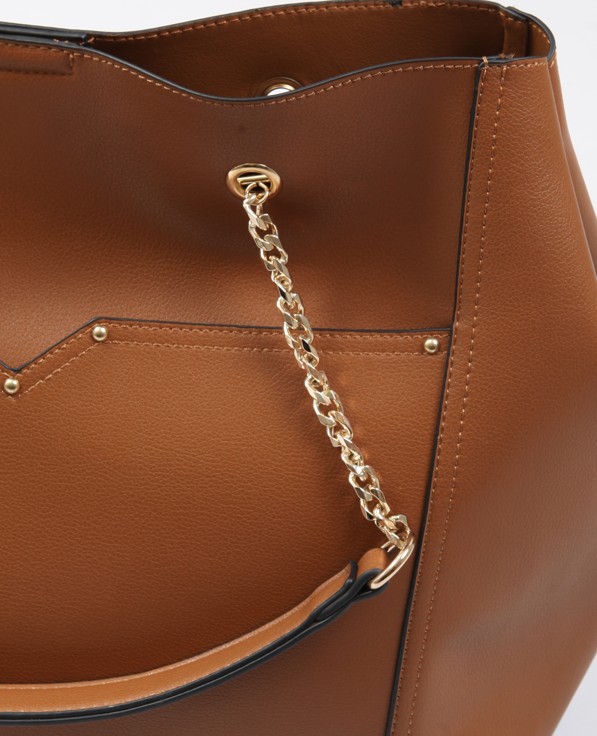 Sac souple en faux cuir camel - Pimkie