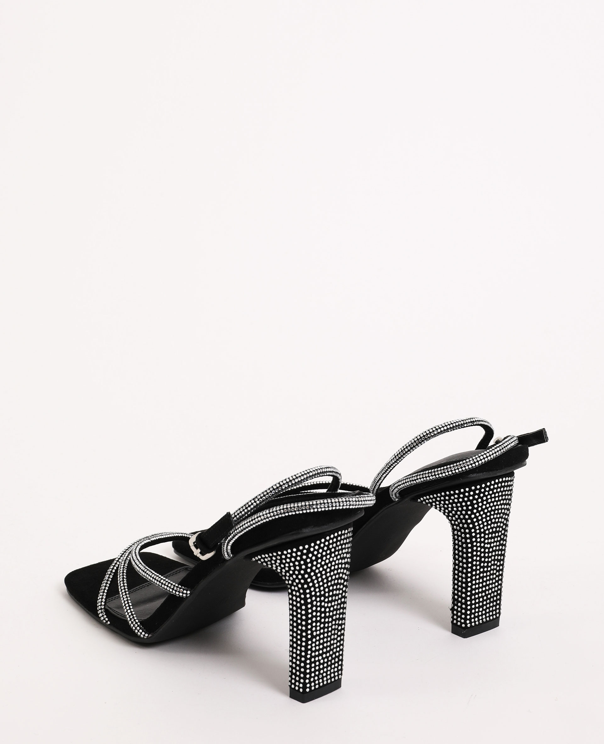 Sandales à strass noir - Pimkie