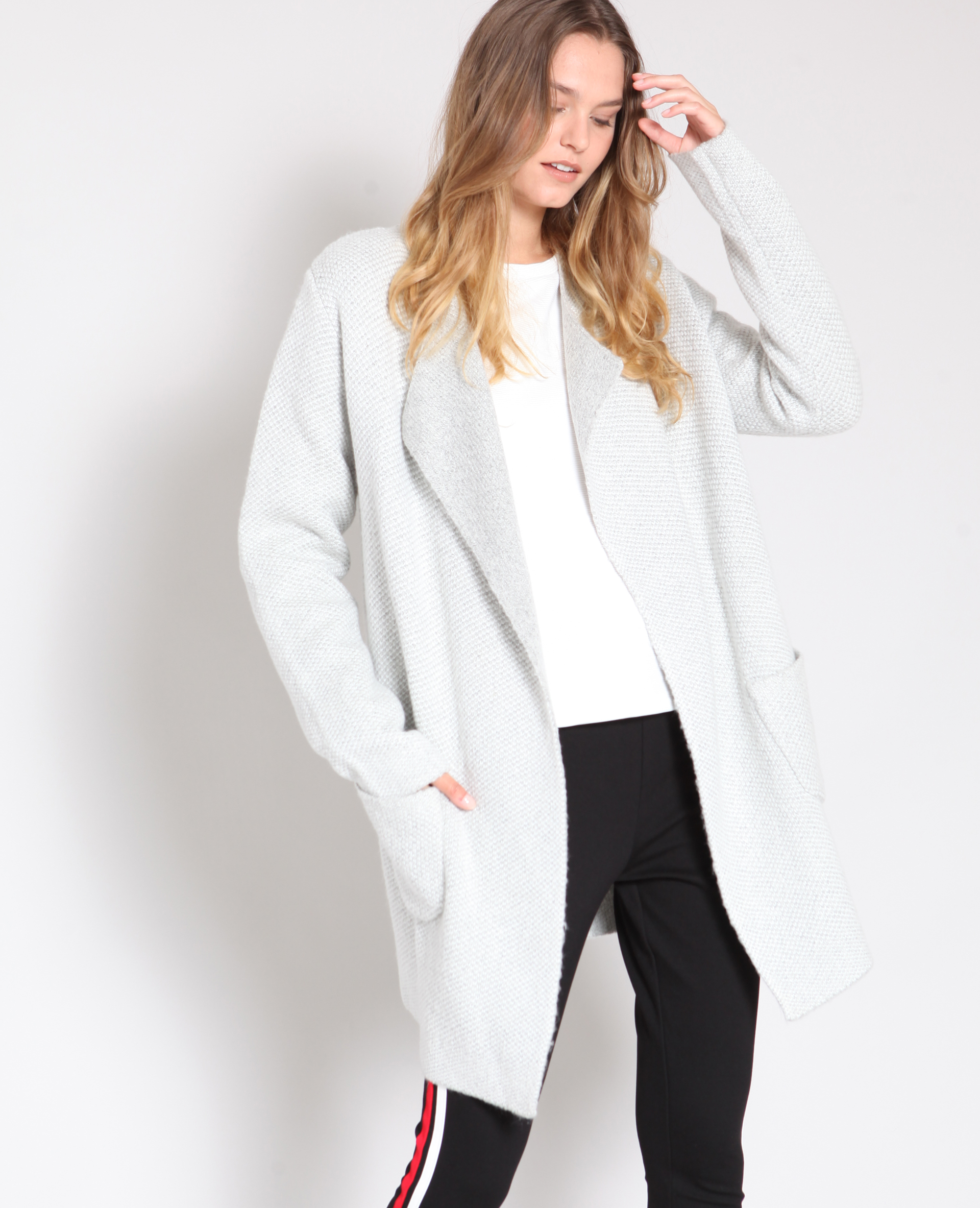 Gilet épais gris chiné - Pimkie