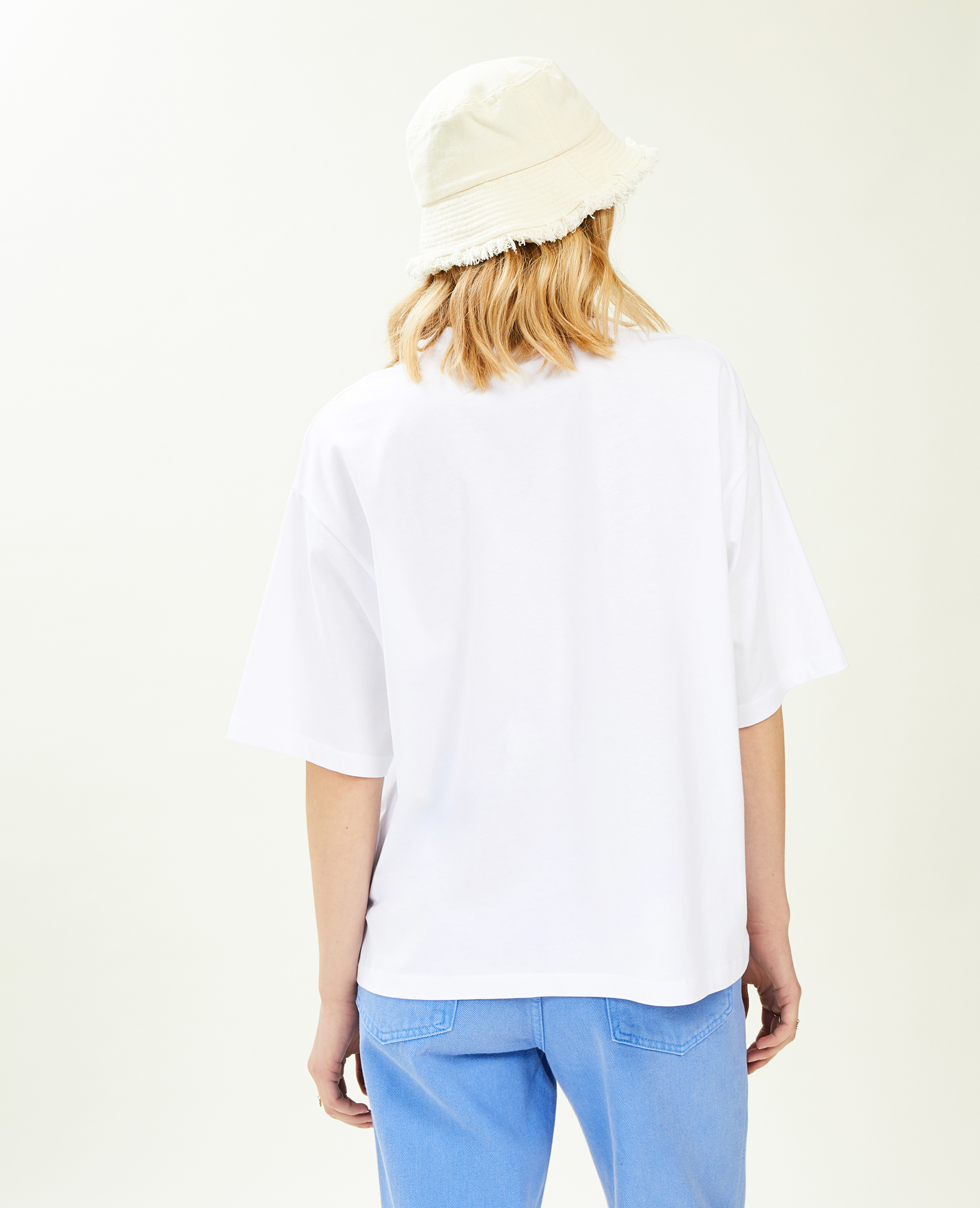 T-shirt oversize avec imprimé blanc - Pimkie