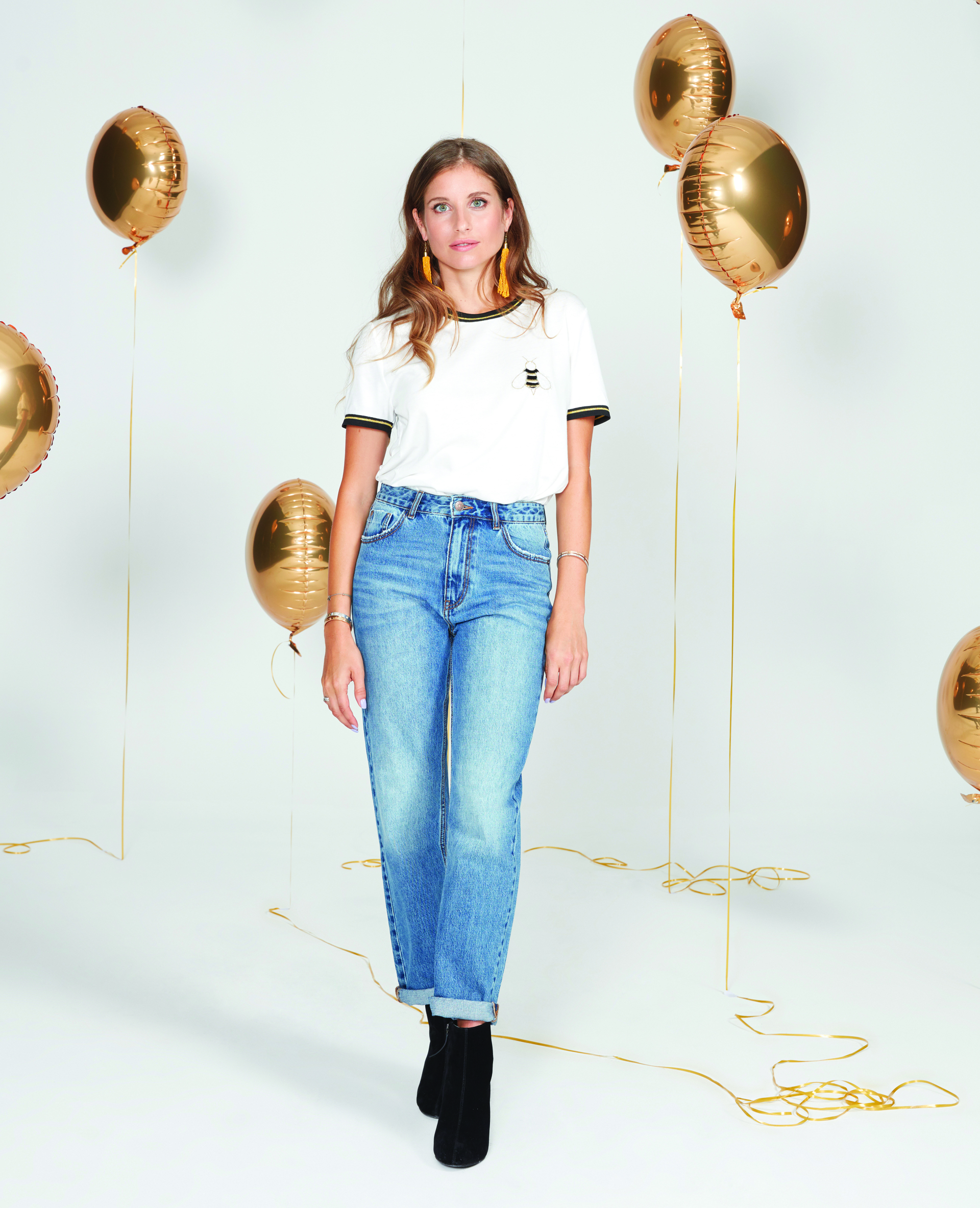 T-shirt Cathy Hummels blanc cassé - Pimkie
