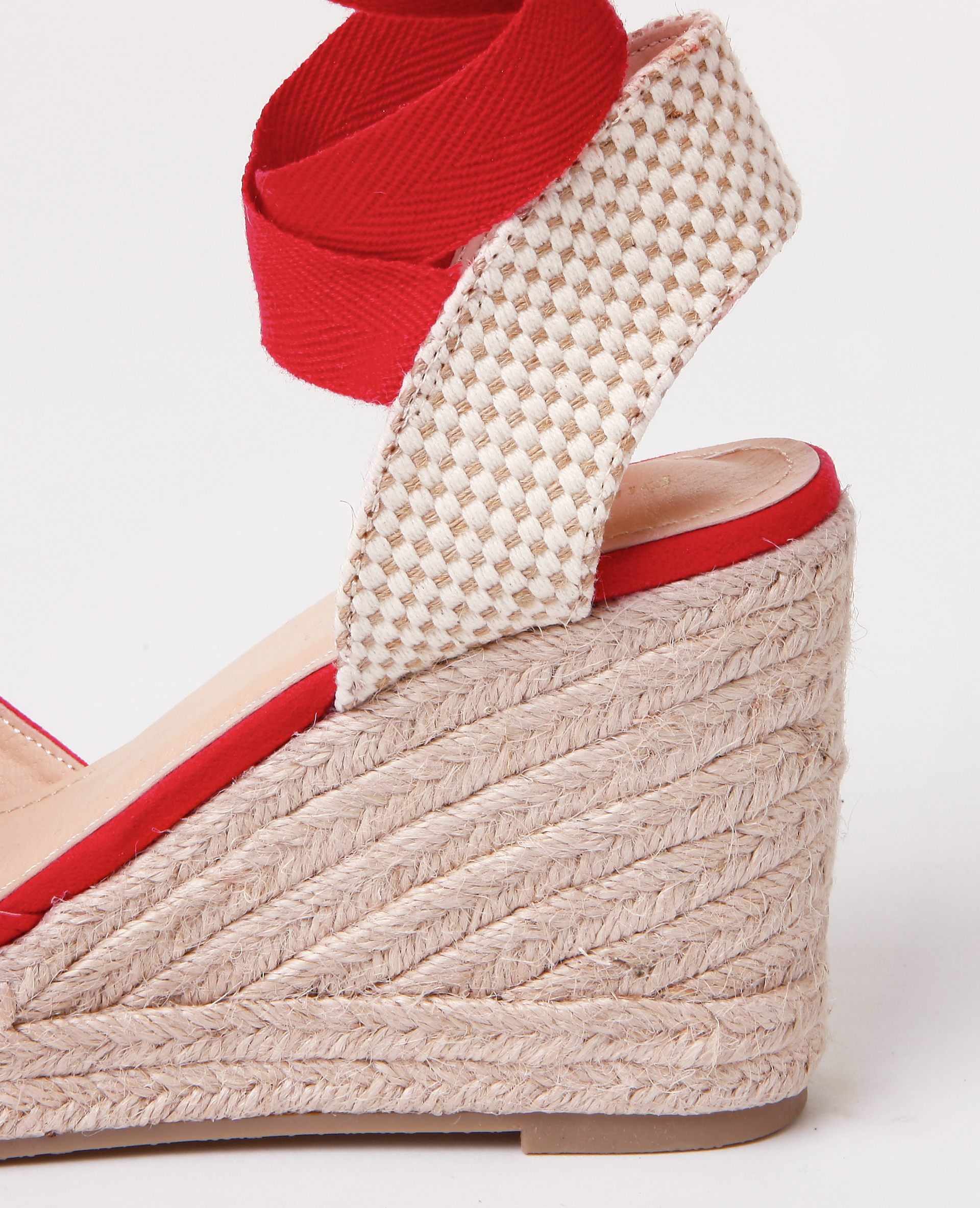Espadrilles compensées rouge - Pimkie